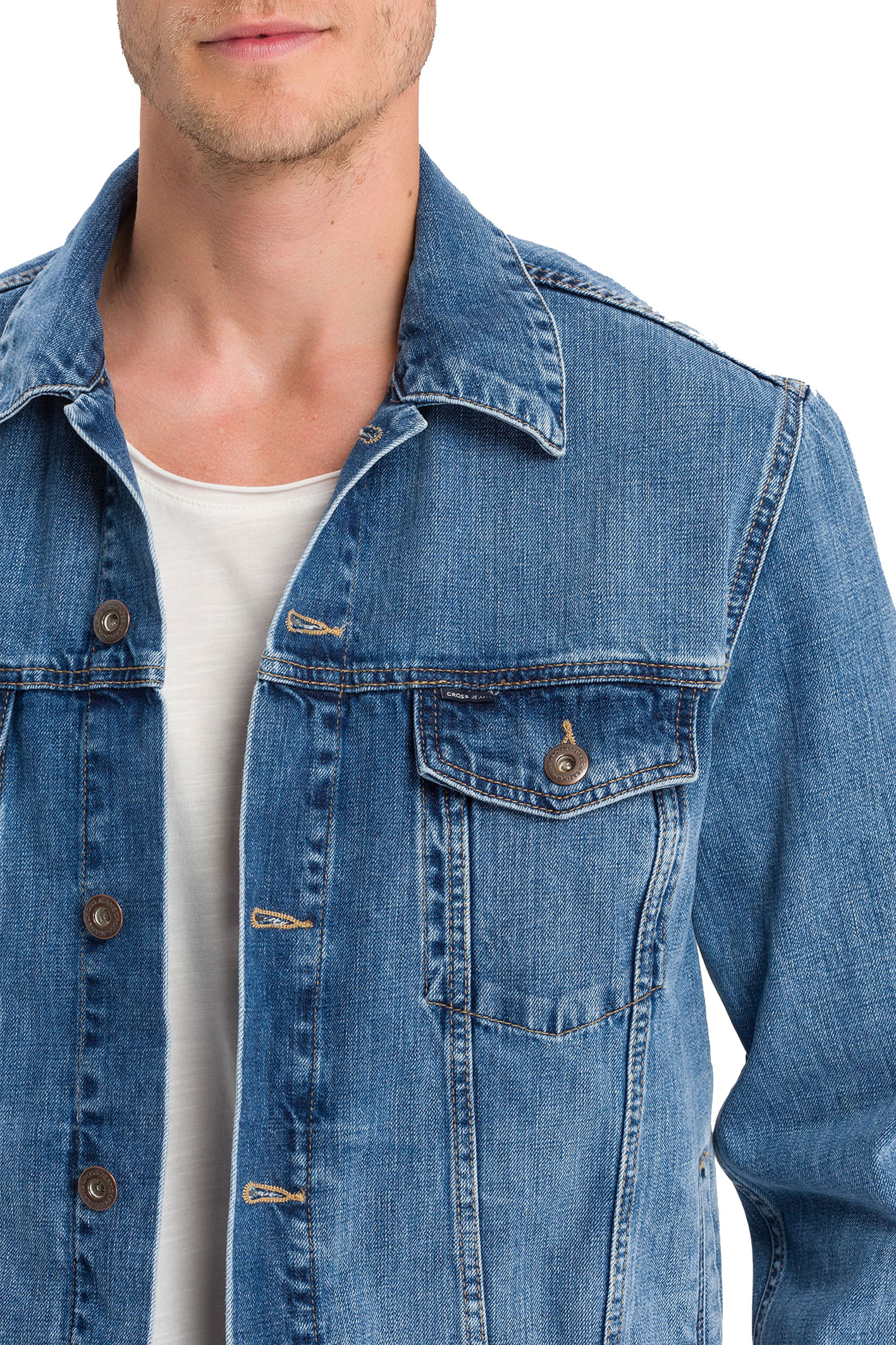 JEANSJACKE  Dark Mid Blue A-315