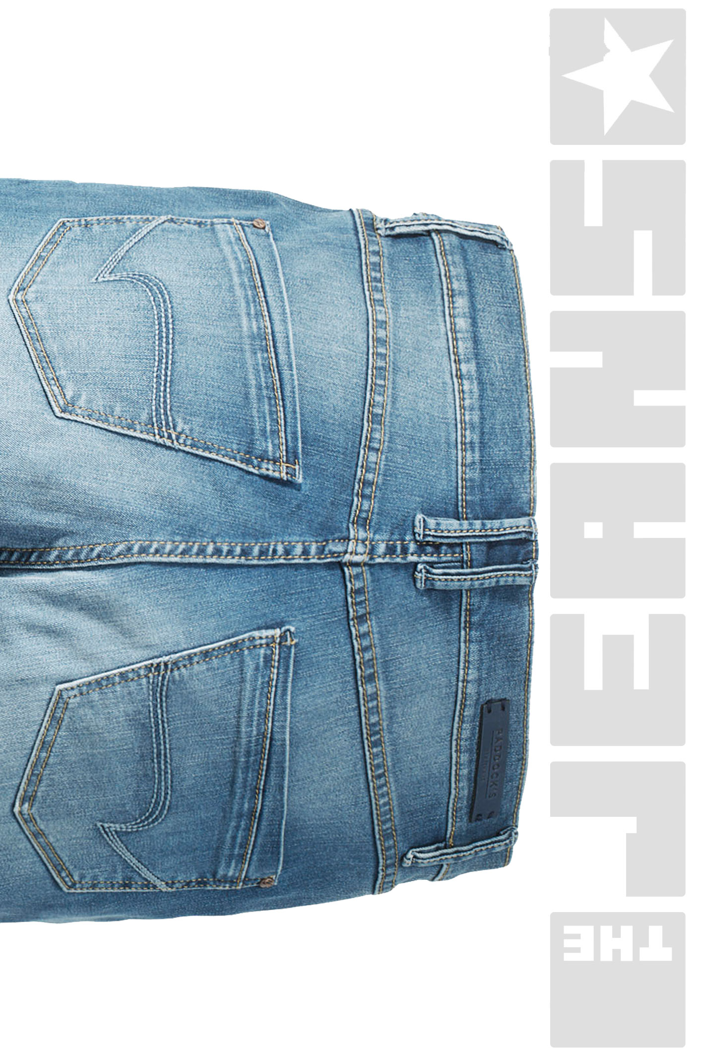 PAT Medium Stone Soft Blue Sondergröße Slim Fit