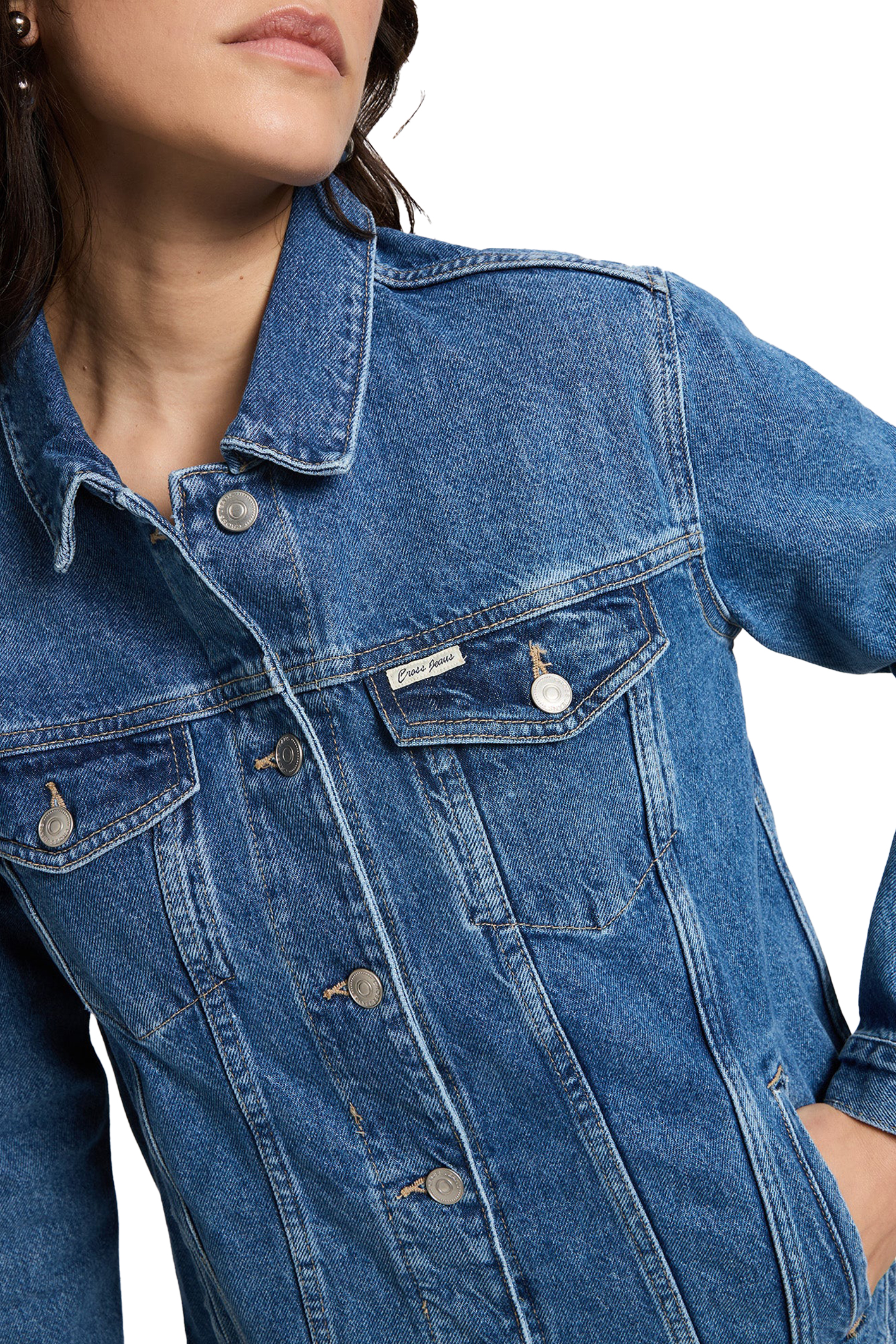 JEANSJACKE Oversize Mid Blue