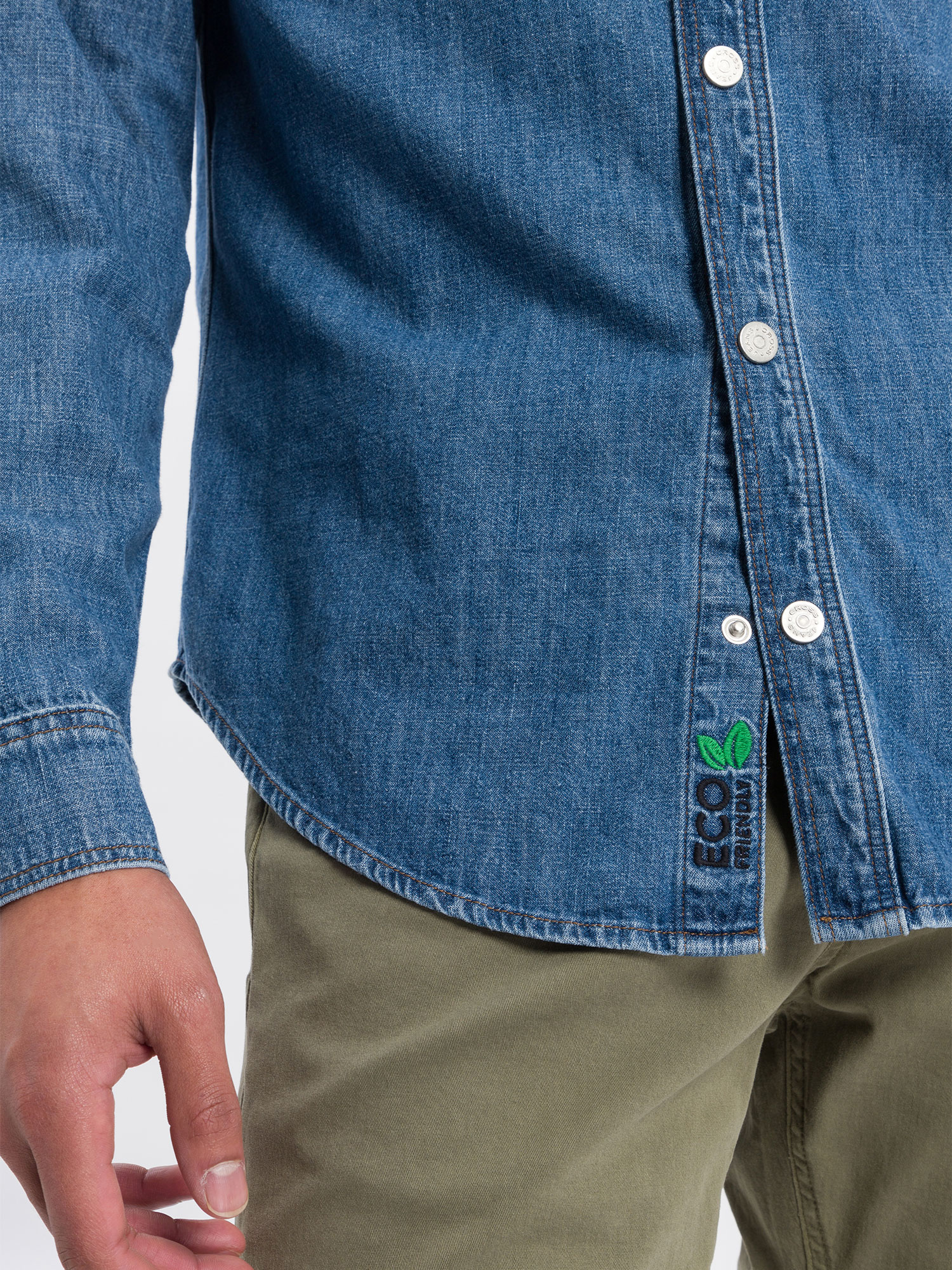 JEANSHEMD ORGANIC COTTON Nature Mid Blue