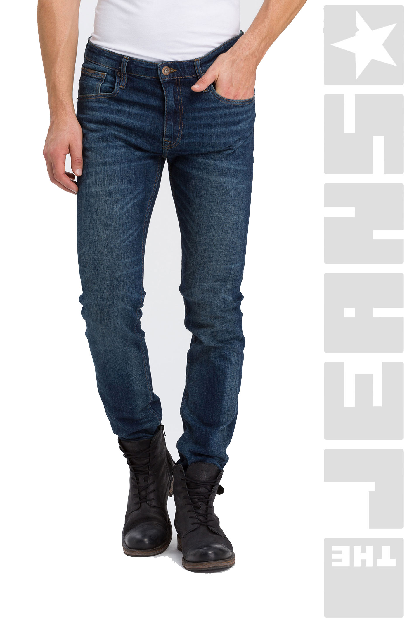 Damien Dirty Blue Slim Fit