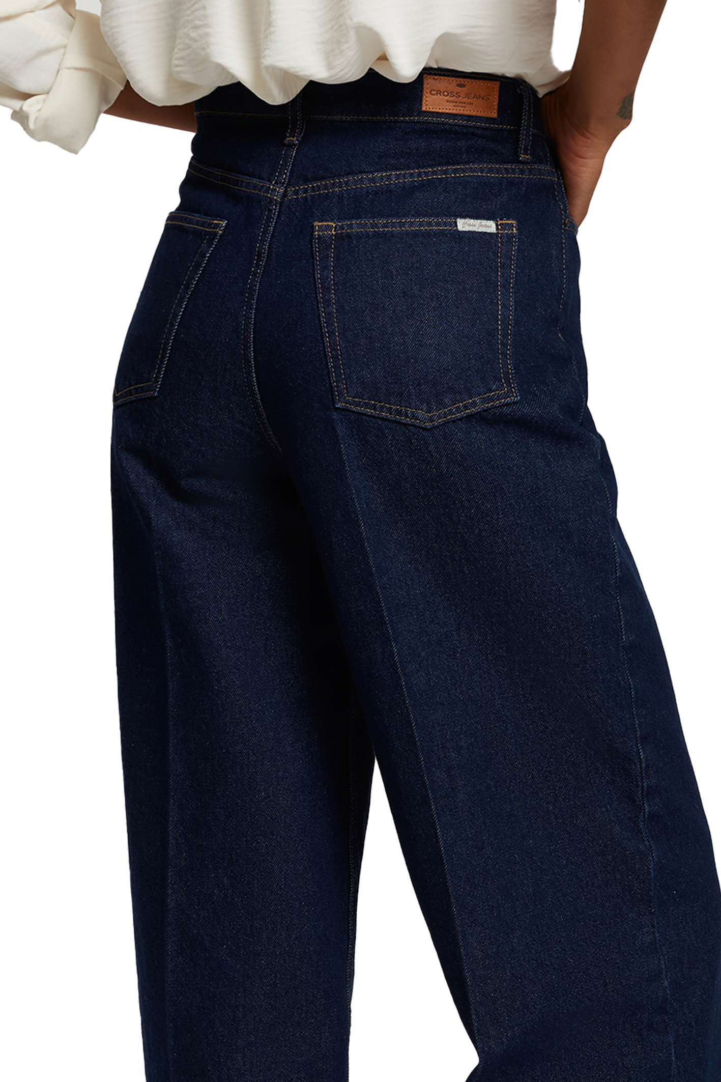 WIDE LEG FLARE Dark Blue Comfort Fit