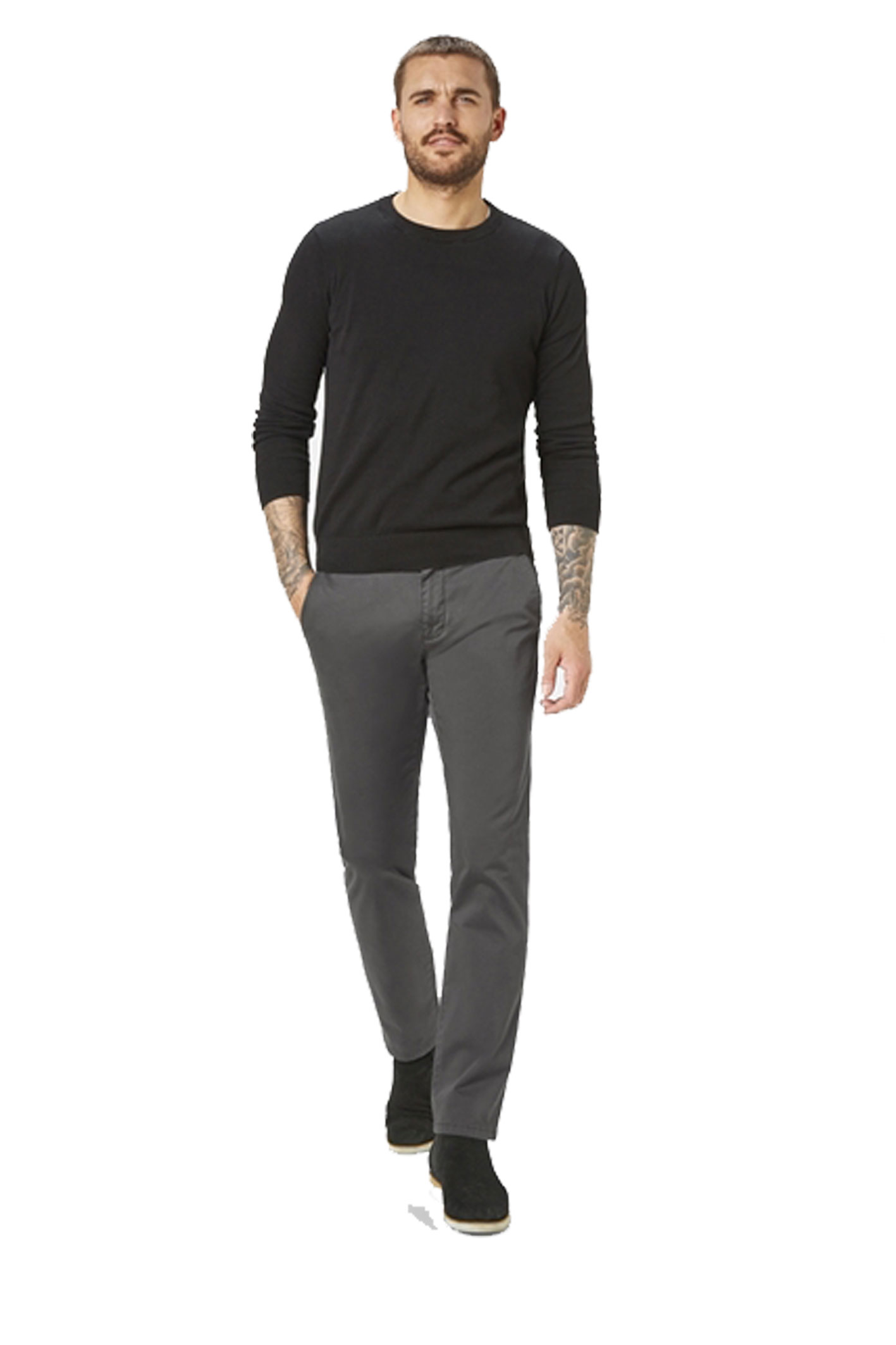JASPER CHINO Anthrazit Slim Fit