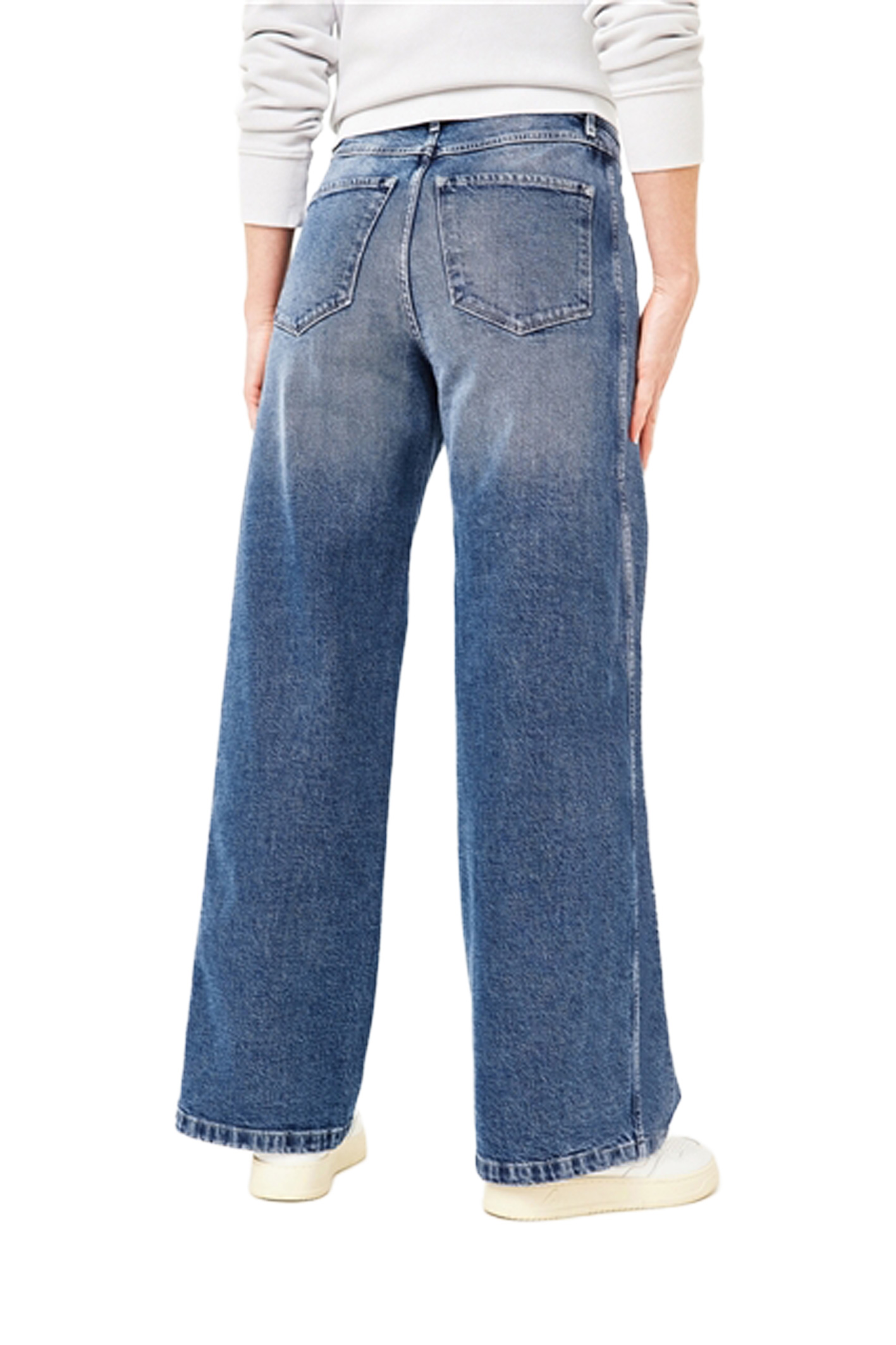 MARLENE Mid Blue Stone Used Moustache Comfort Fit