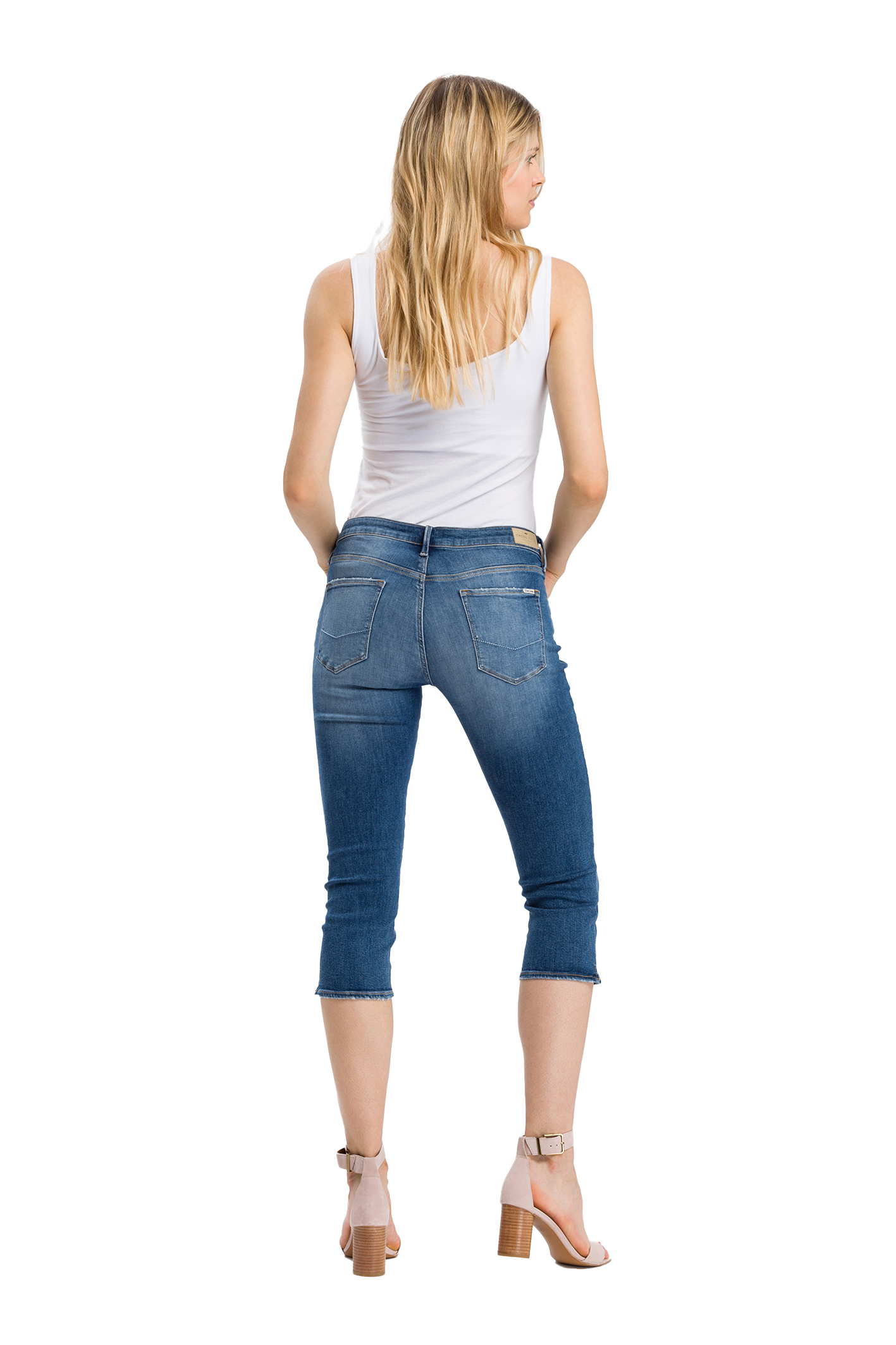 AMBER Mid Blue Slim Fit