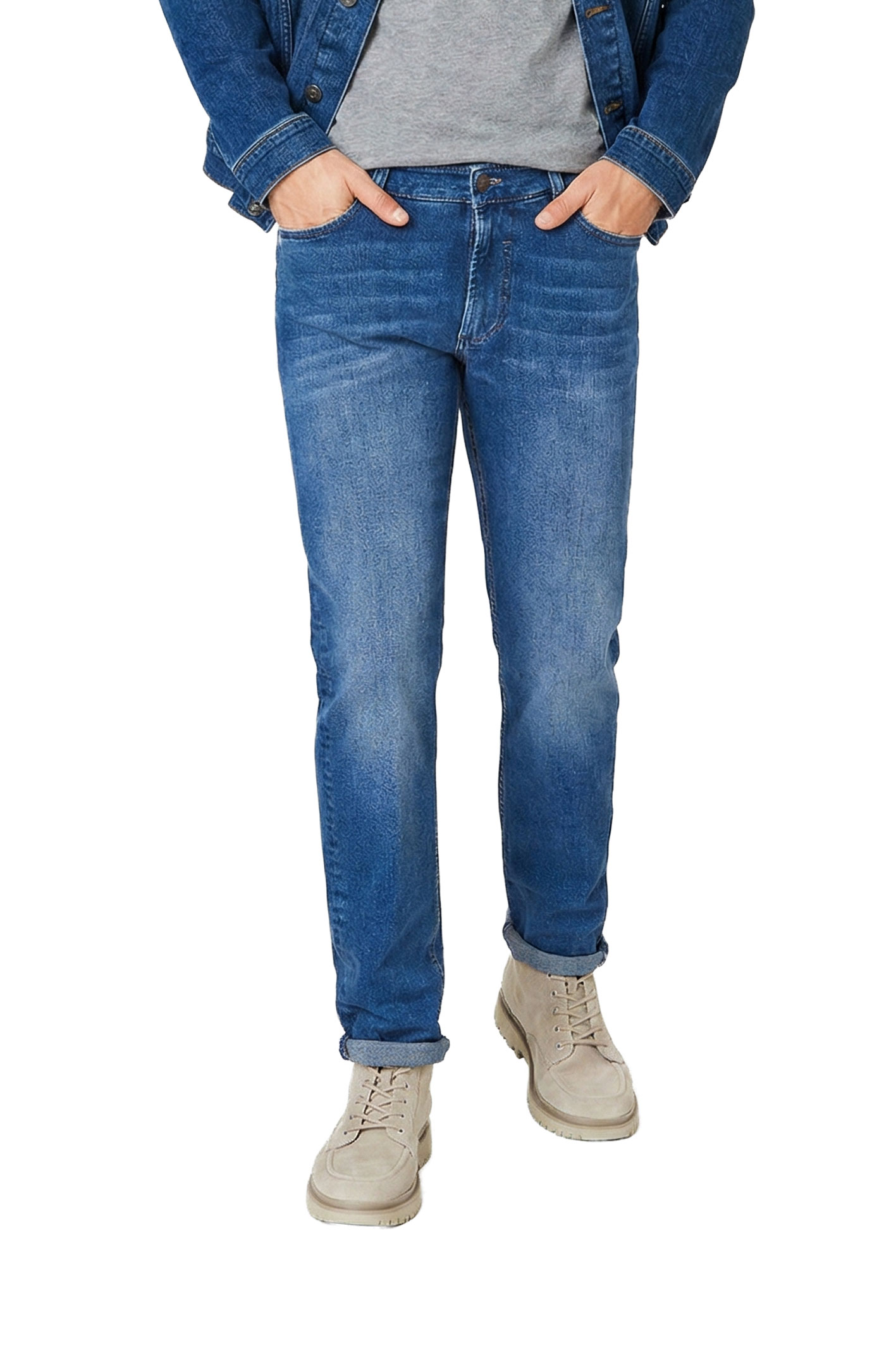 DUKE Dark Blue Vintage Wash Regular Fit