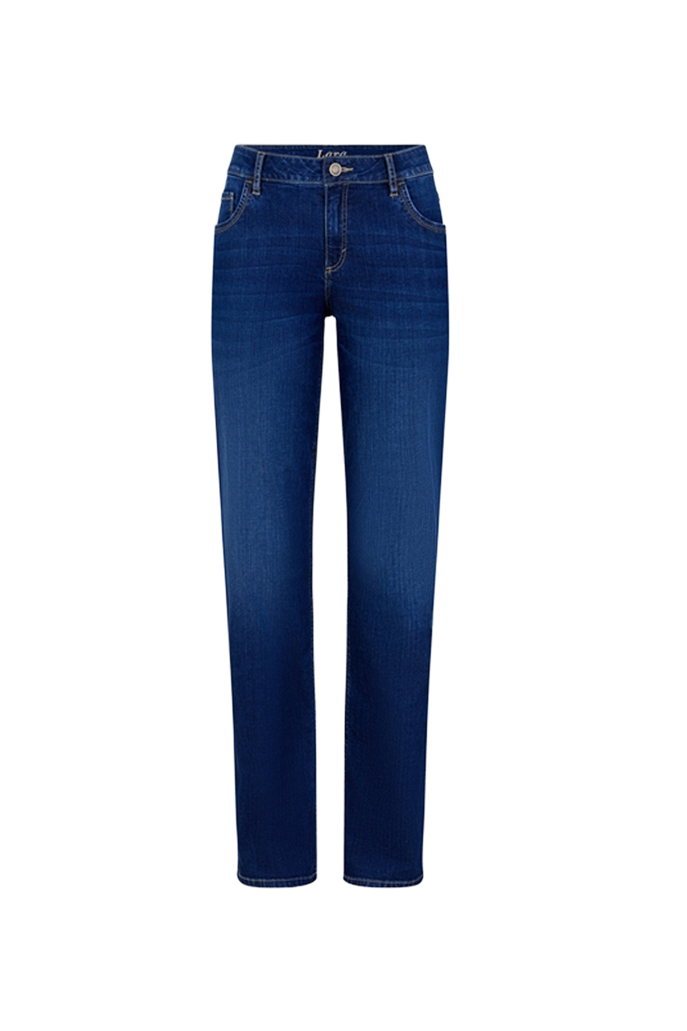 LARA Dark Blue Regular Fit Used Moustache Regular Fit