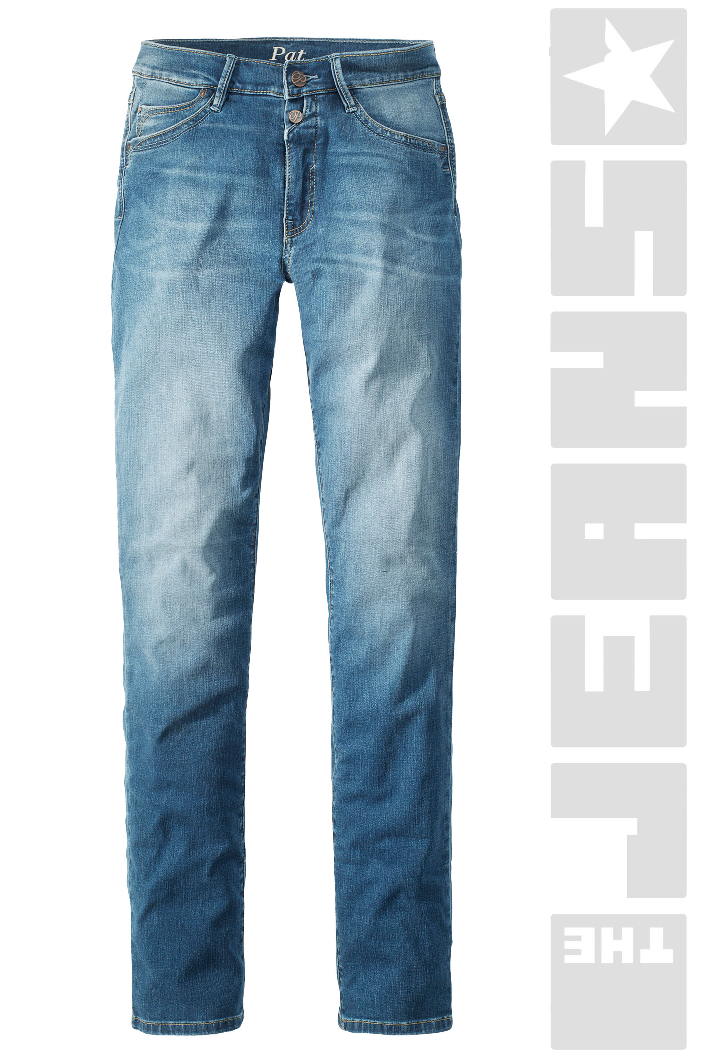 PAT Medium Stone Soft Blue Sondergröße Slim Fit