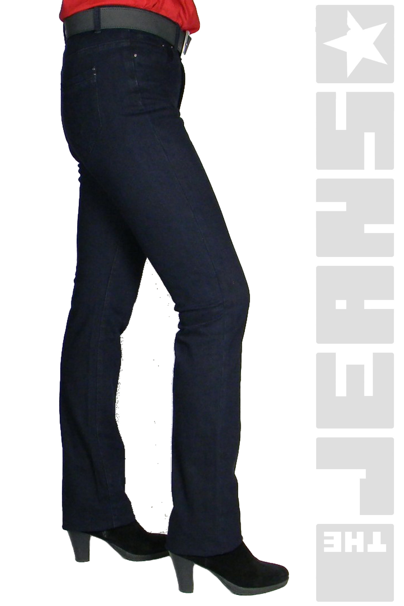 Kate Soft Blue Black bis Überlänge 38