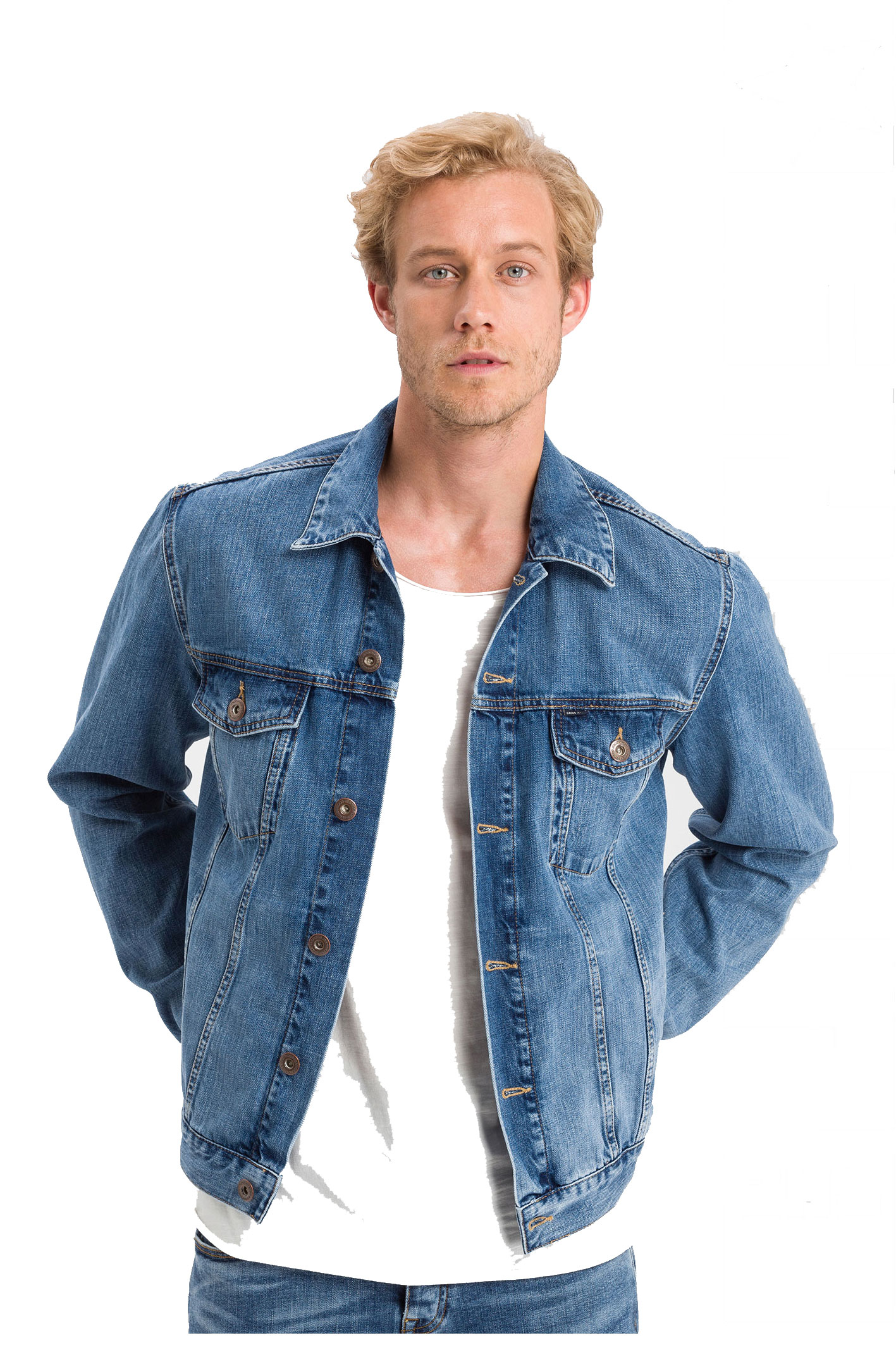 JEANSJACKE  Dark Mid Blue A-315