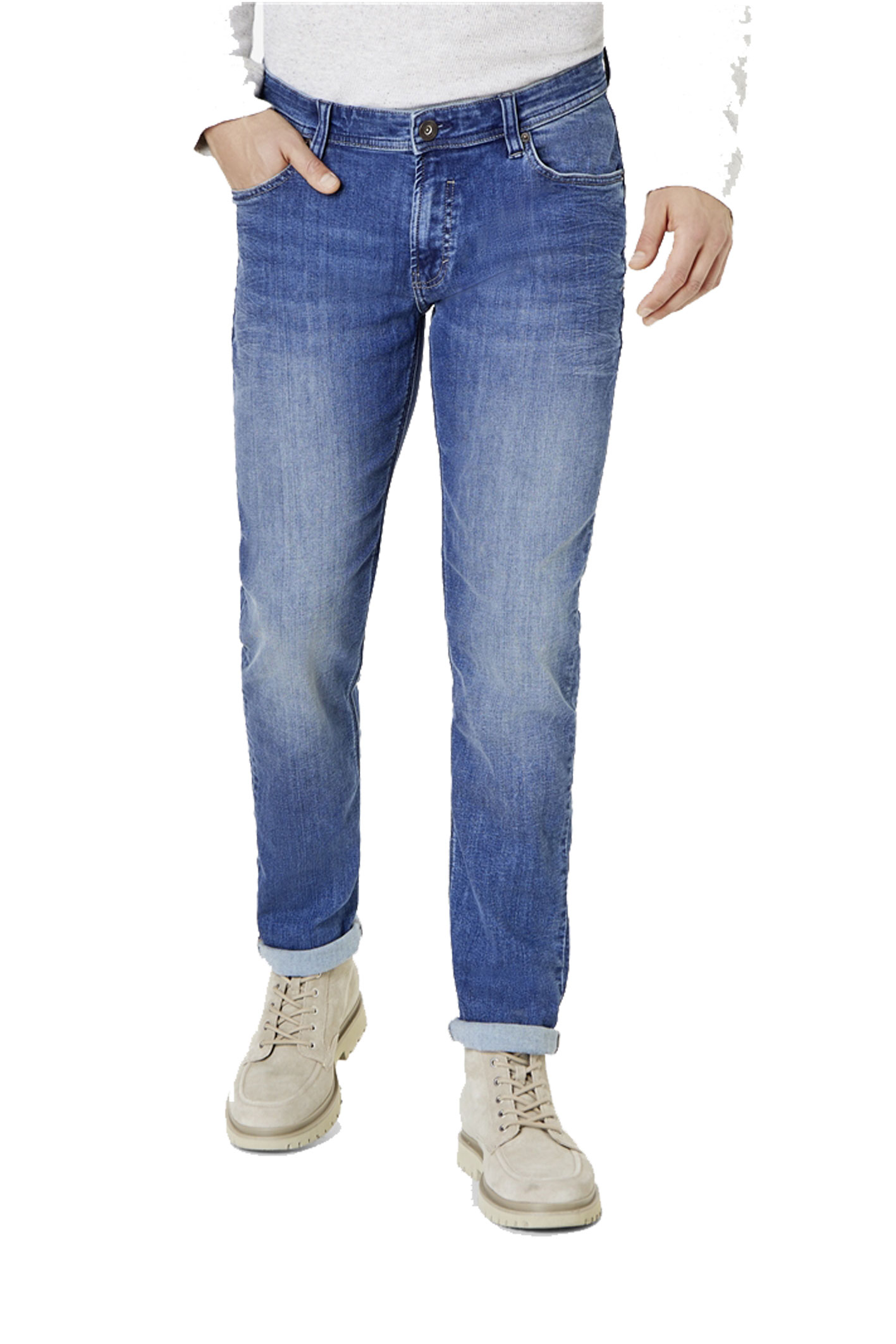 RAY Medium Blue Vintage Wash Tapered Fit