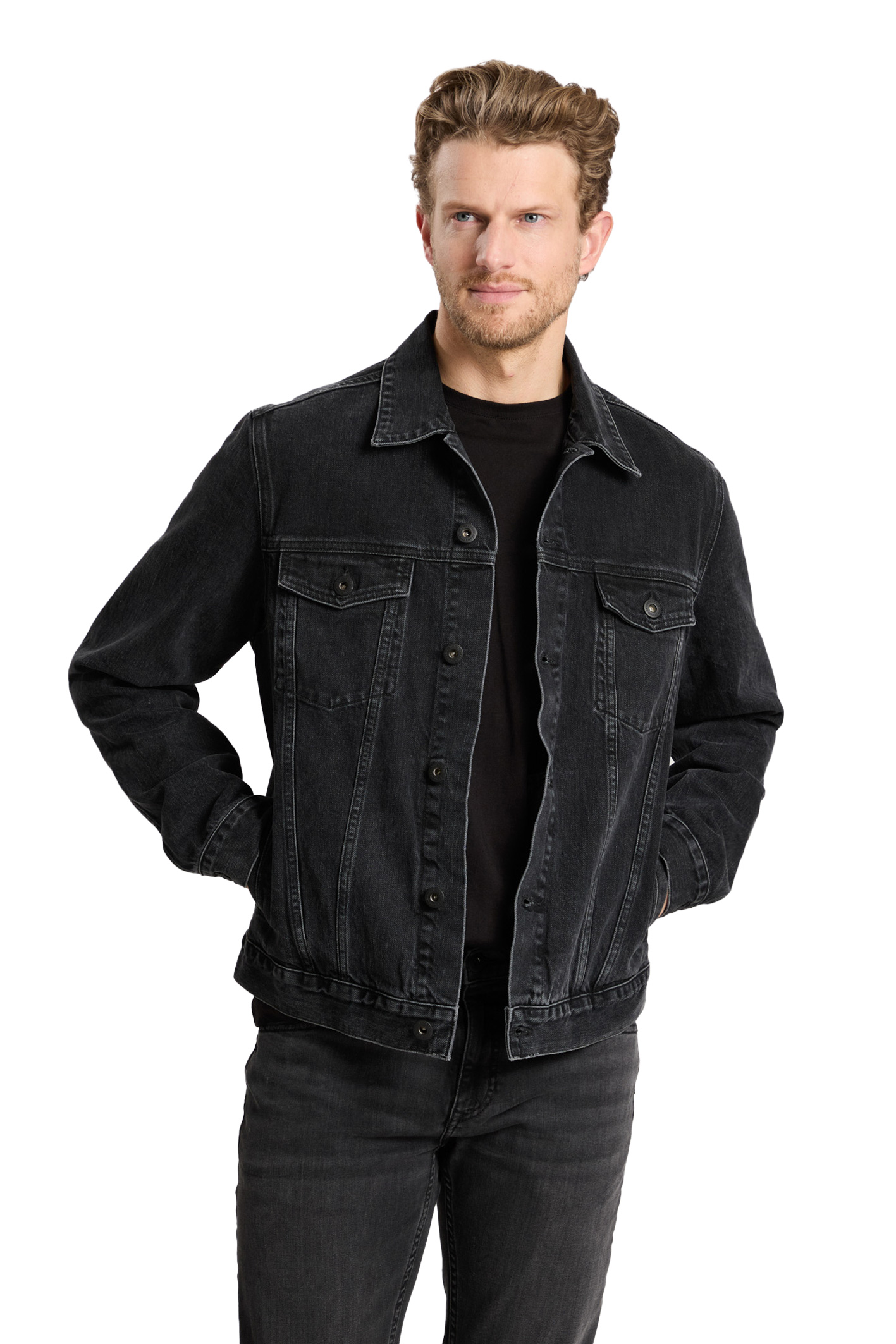 JEANSJACKE Black Used A-315