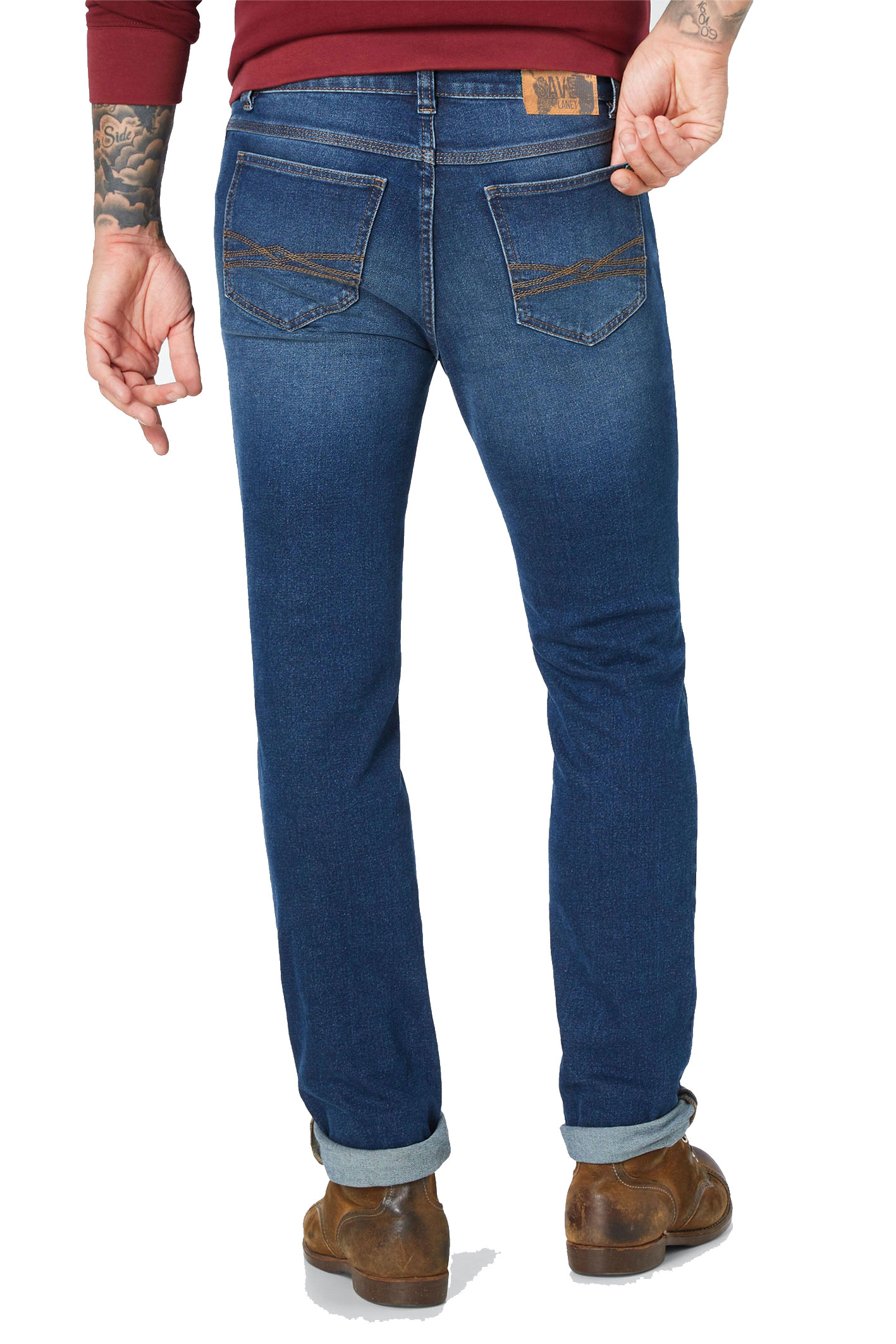 RANGER PIPE Sustainable Blue Dark Blue Used Slim Fit