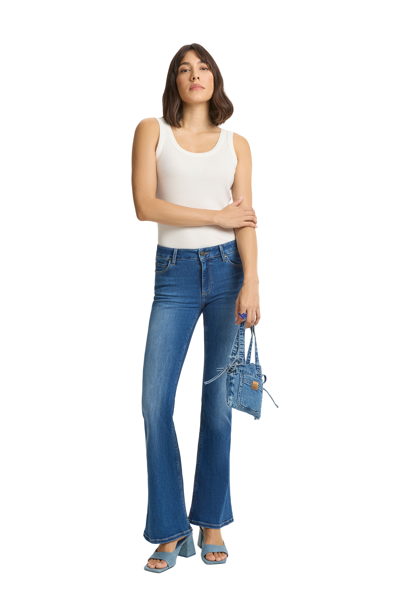 FAYE Mid Blue Bootcut