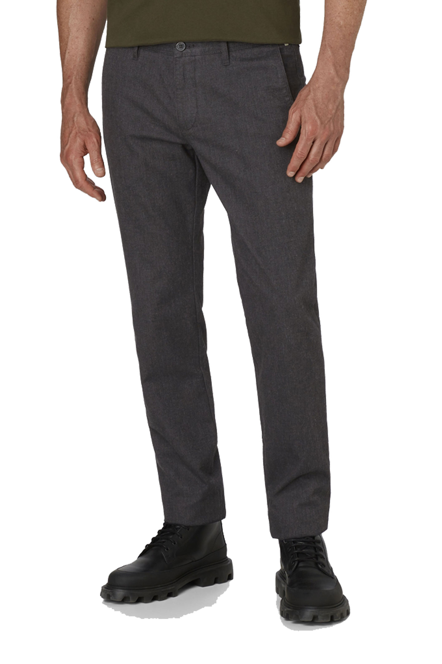 JASPER CHINO Anthrazit Melange Slim Fit