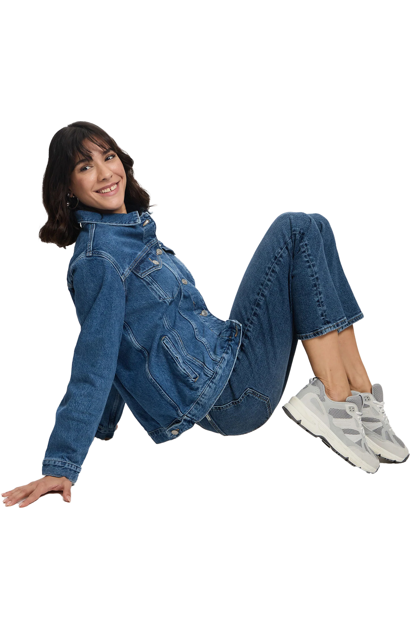 JEANSJACKE Oversize Mid Blue