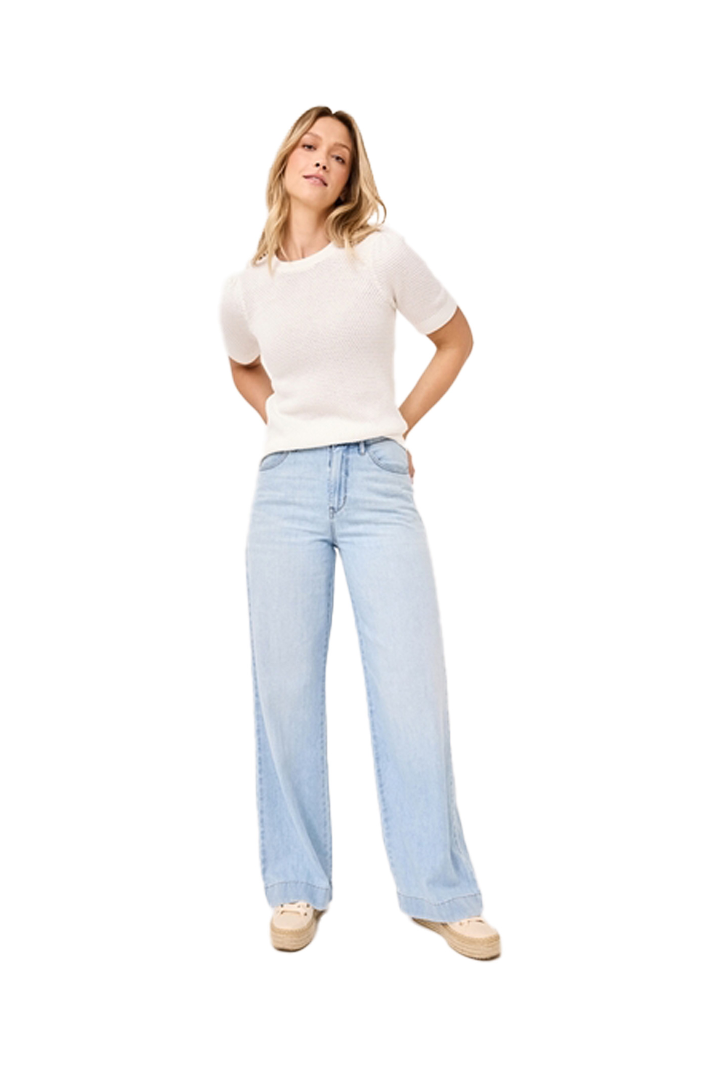 MARLENE Medium Blue Used Moustache Comfort Fit
