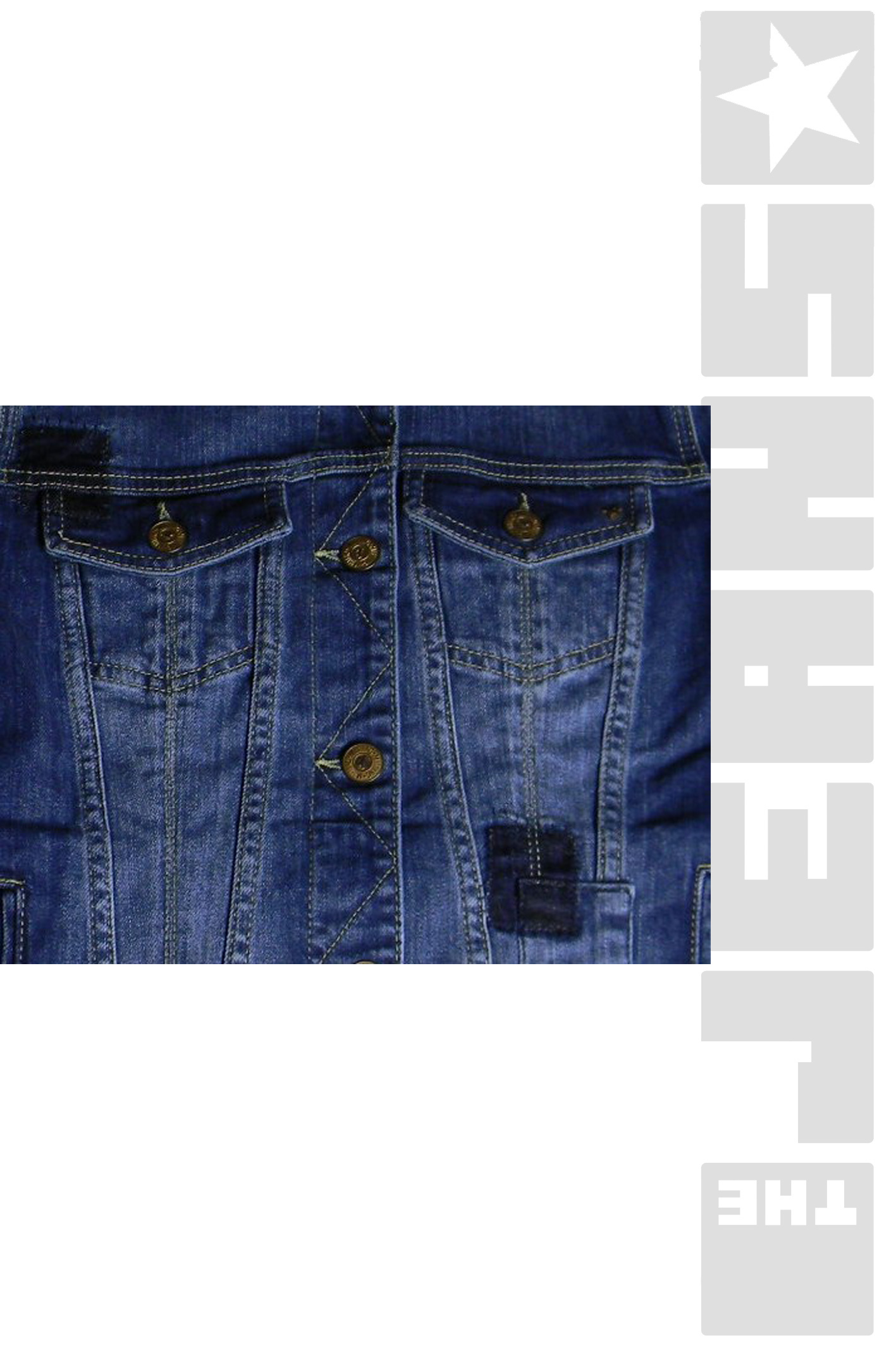Jeansjacke Scratched Used