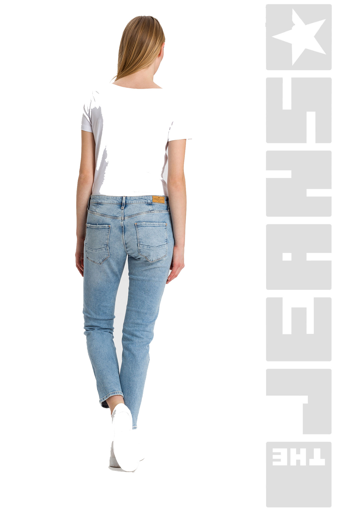 Gwen Light Blue Destroyed