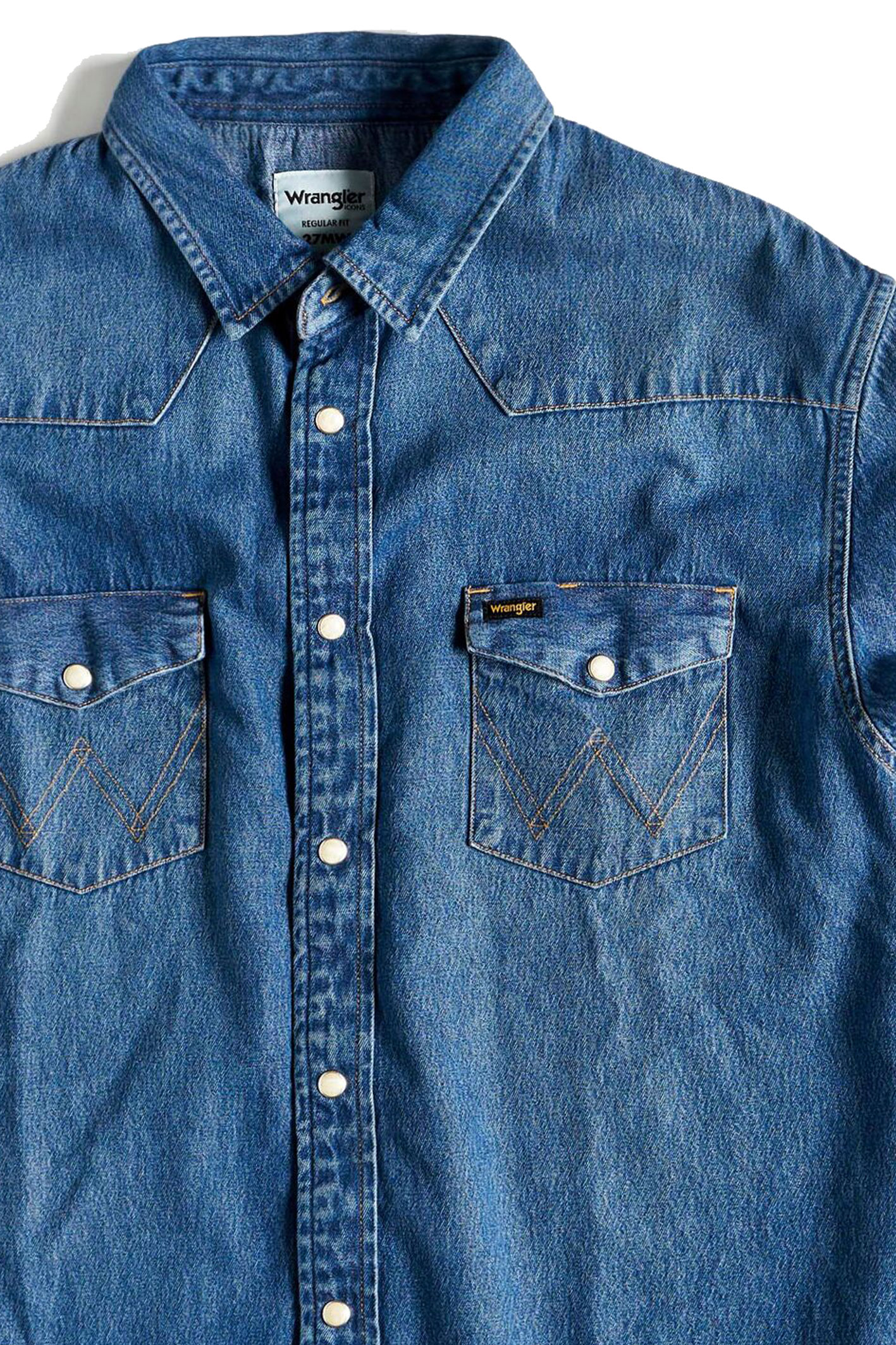 JEANSHEMD STONE BLUE 27MW Regular Fit