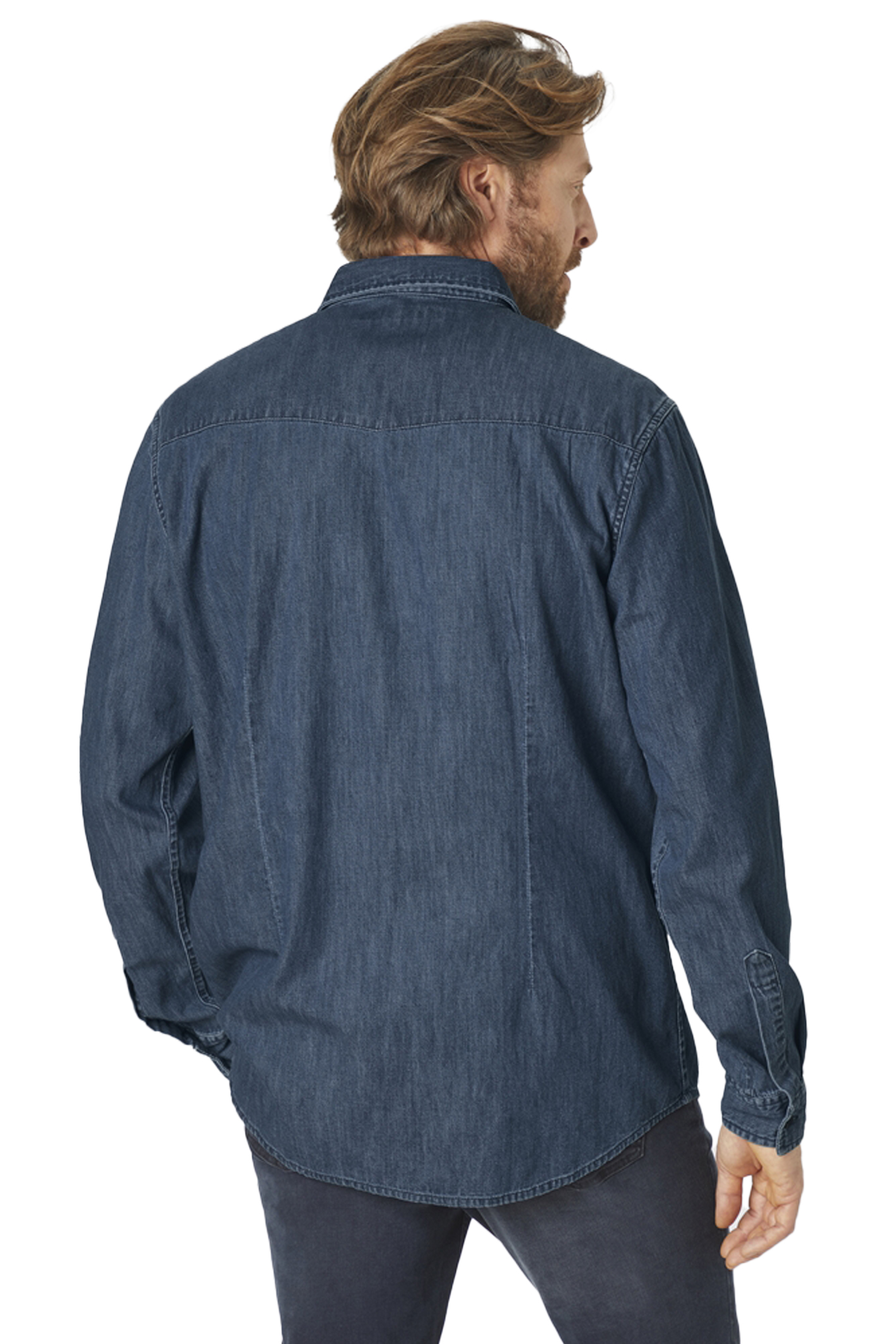 JEANSHEMD Medium Blue Stone Regular Fit