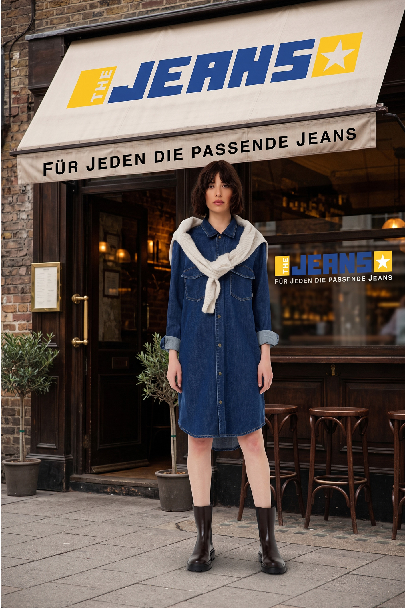 DENIM DRESS Dark Blue