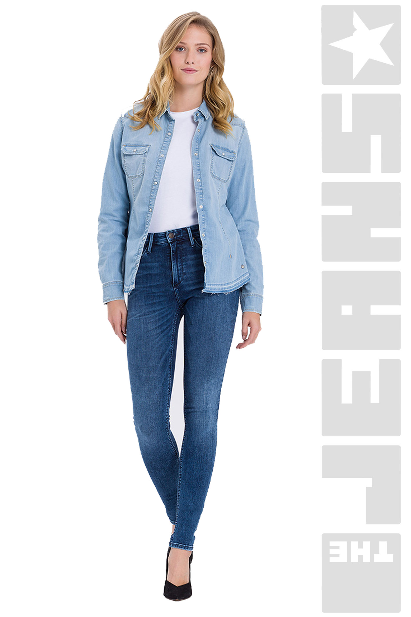 Natalia Dark Mid Blue
