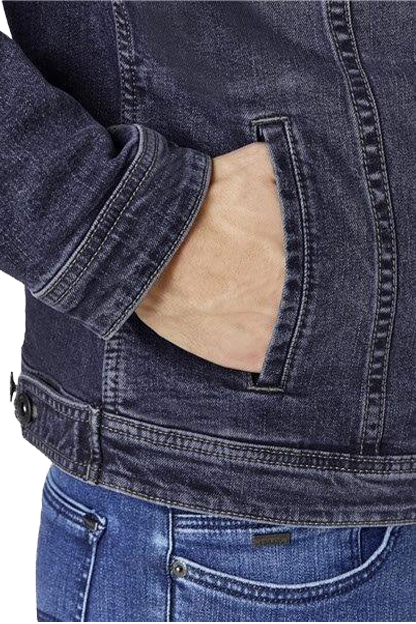 JEANSJACKE Blueblack