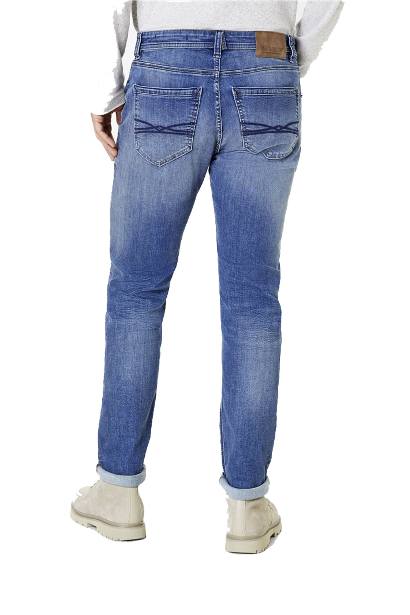 RAY Medium Blue Vintage Wash Tapered Fit