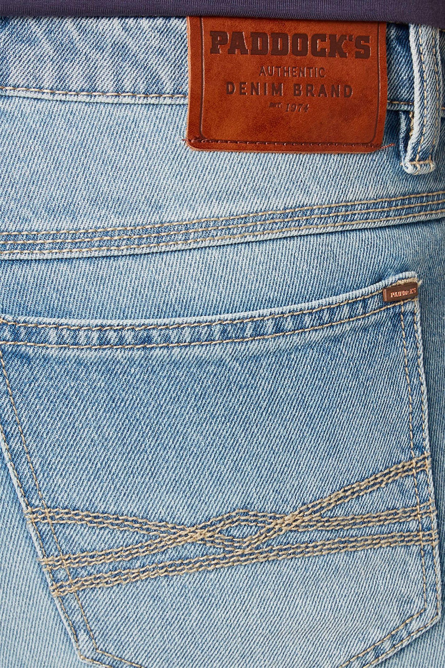 RANGER PIPE Rigid Denim Bleached Moustache Used Slim Fit