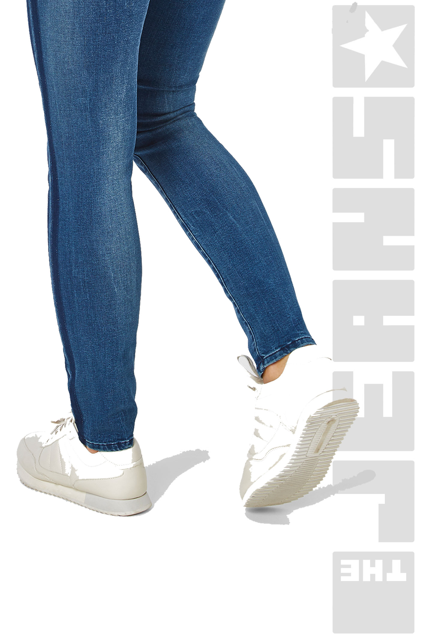 Lucy Shape Denim - Vintage Medium Stone Blue Wash