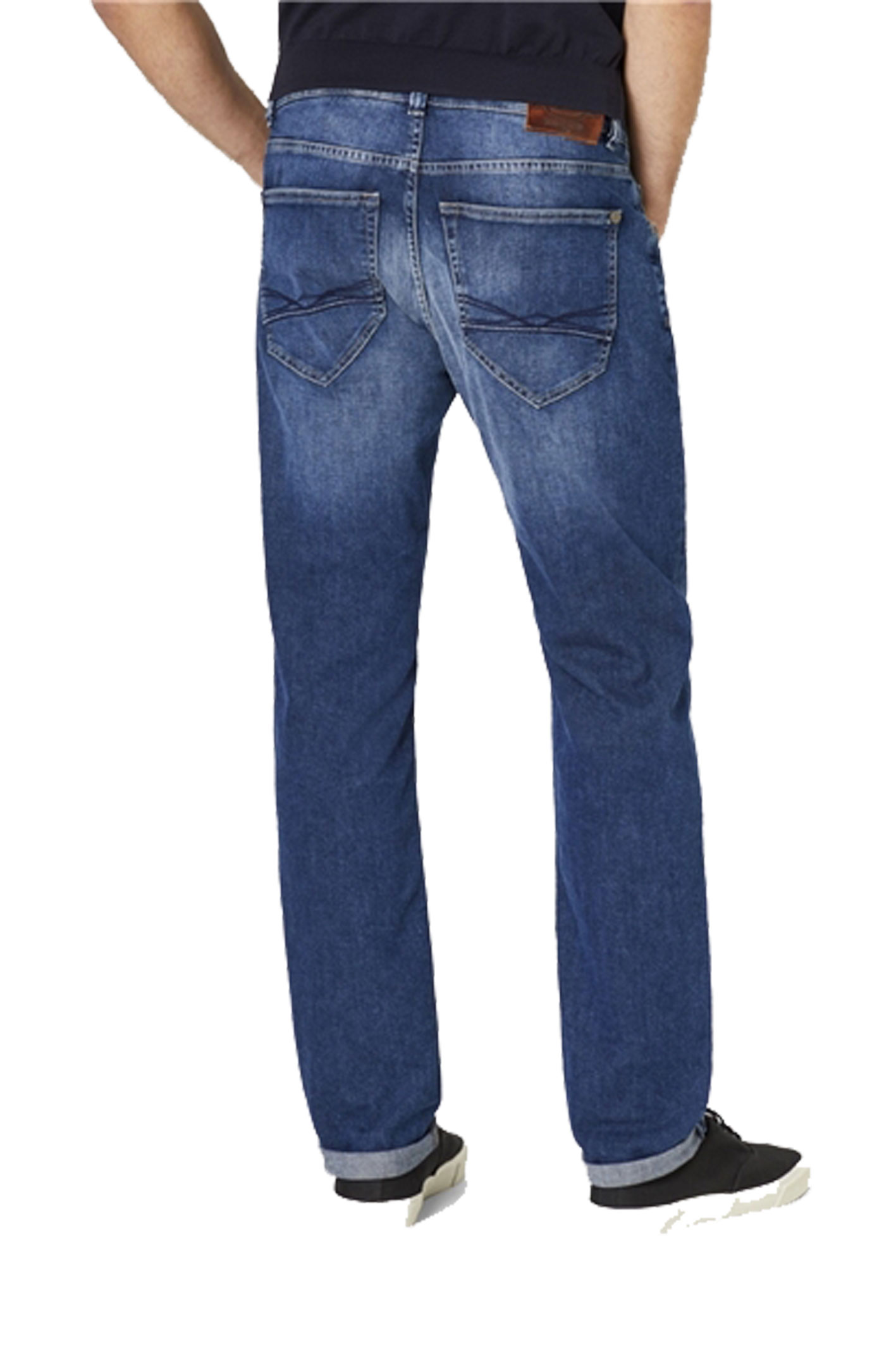 DUKE Dark Blue Stone Moustache Regular Fit