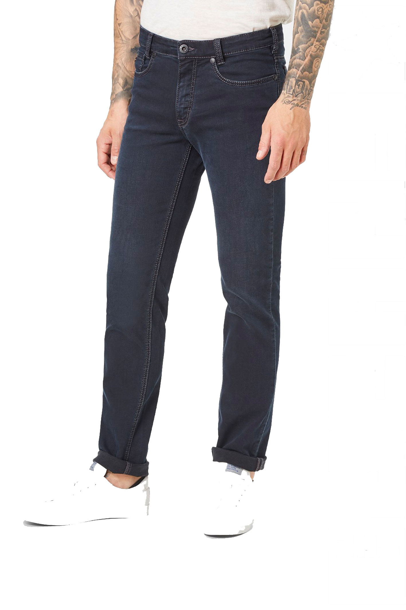 RANGER PIPE Saddle Stitch Blue Black Used Slim Fit