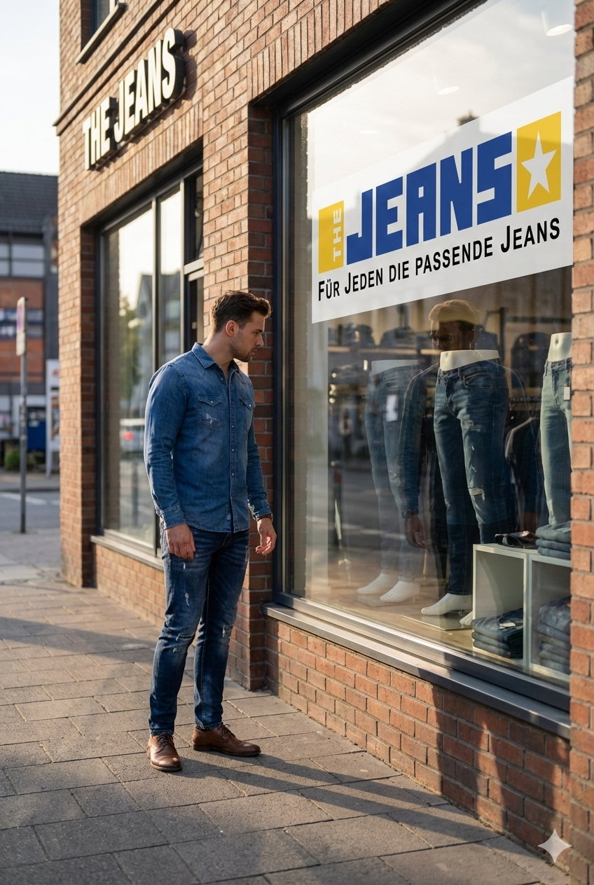 JEANSHEMD Double Face Check Mid Blue Used