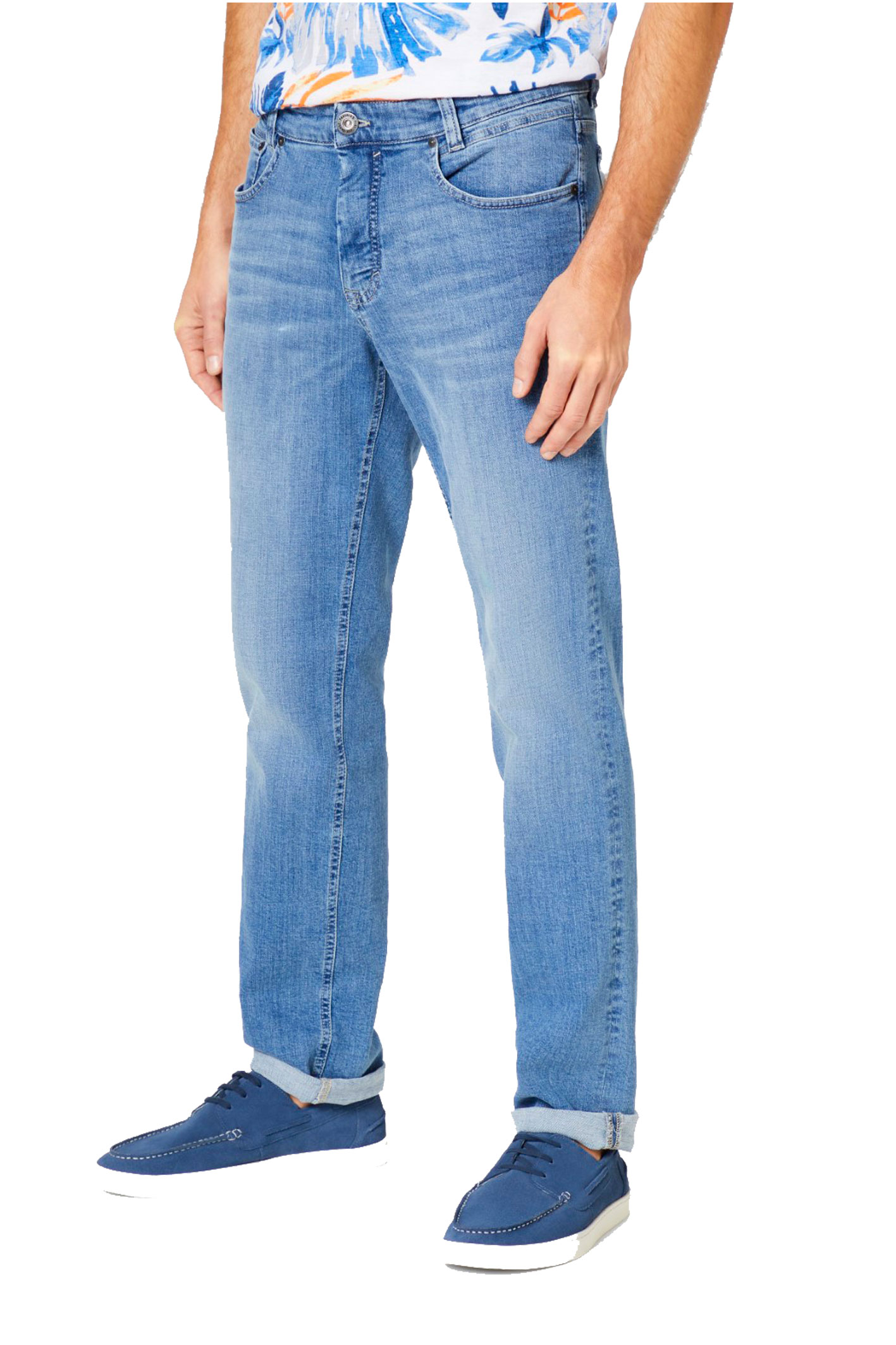 PIPE Light Blue With Handwork Slim Fit