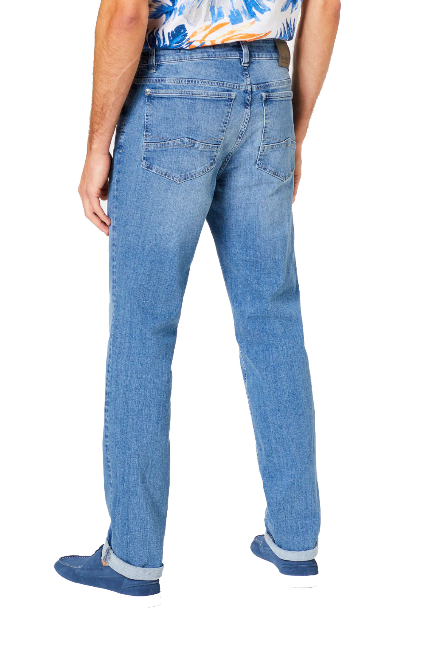 PIPE Light Blue With Handwork Slim Fit