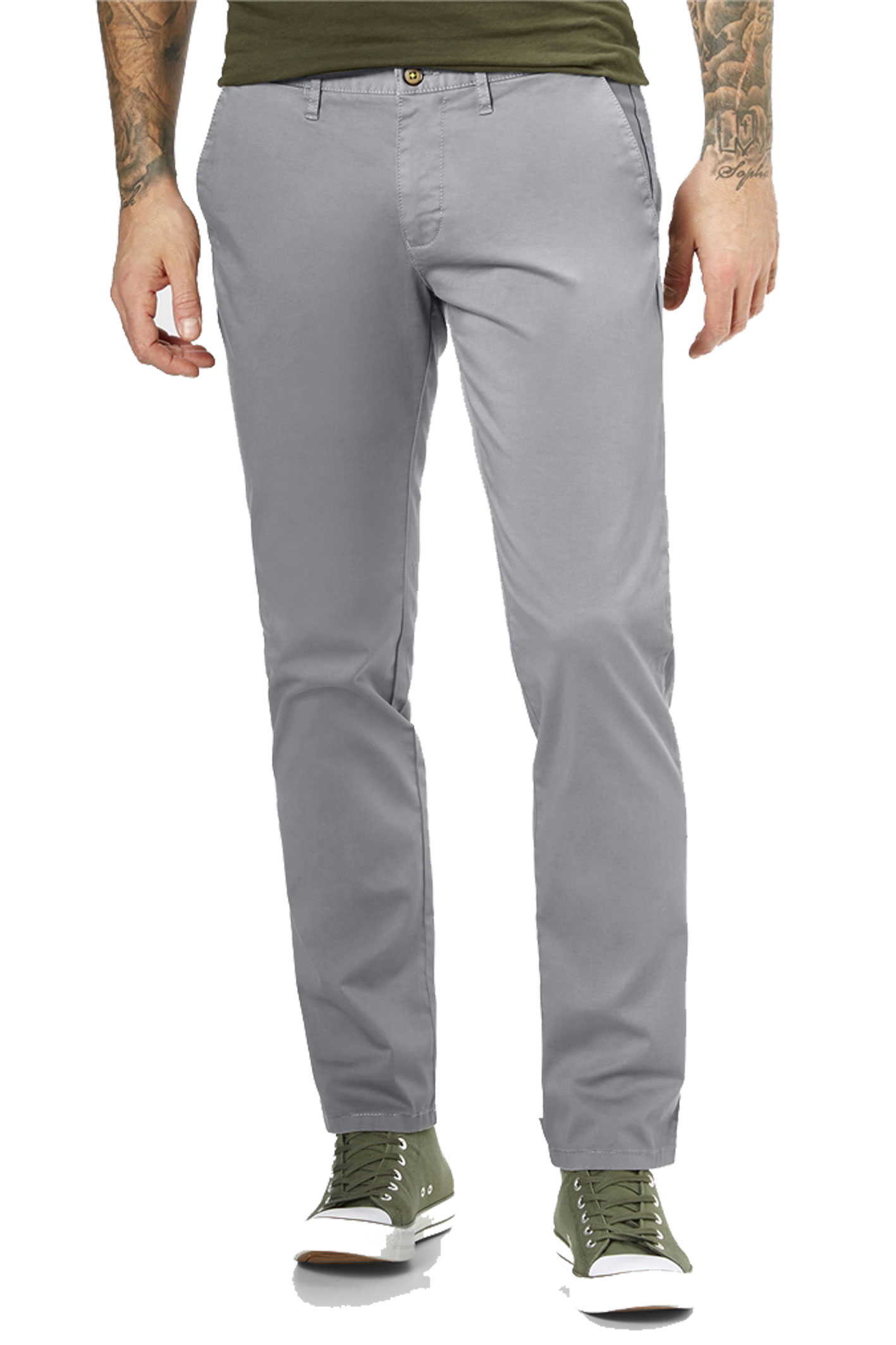 JASPER CHINO Grey Slim Fit