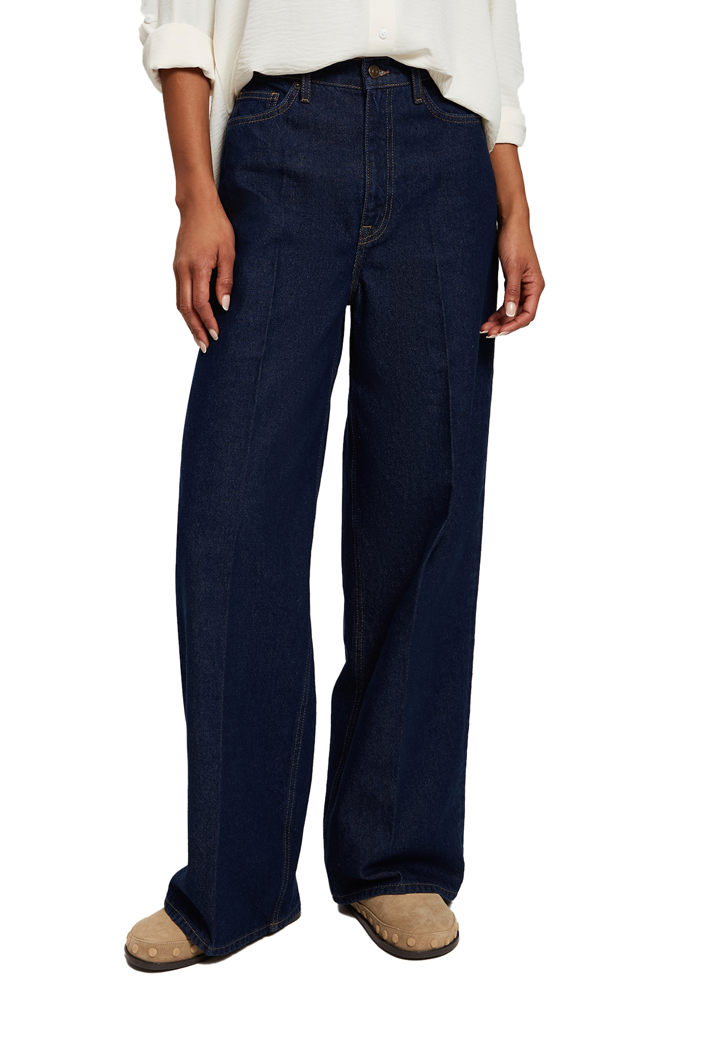 WIDE LEG FLARE Dark Blue Comfort Fit