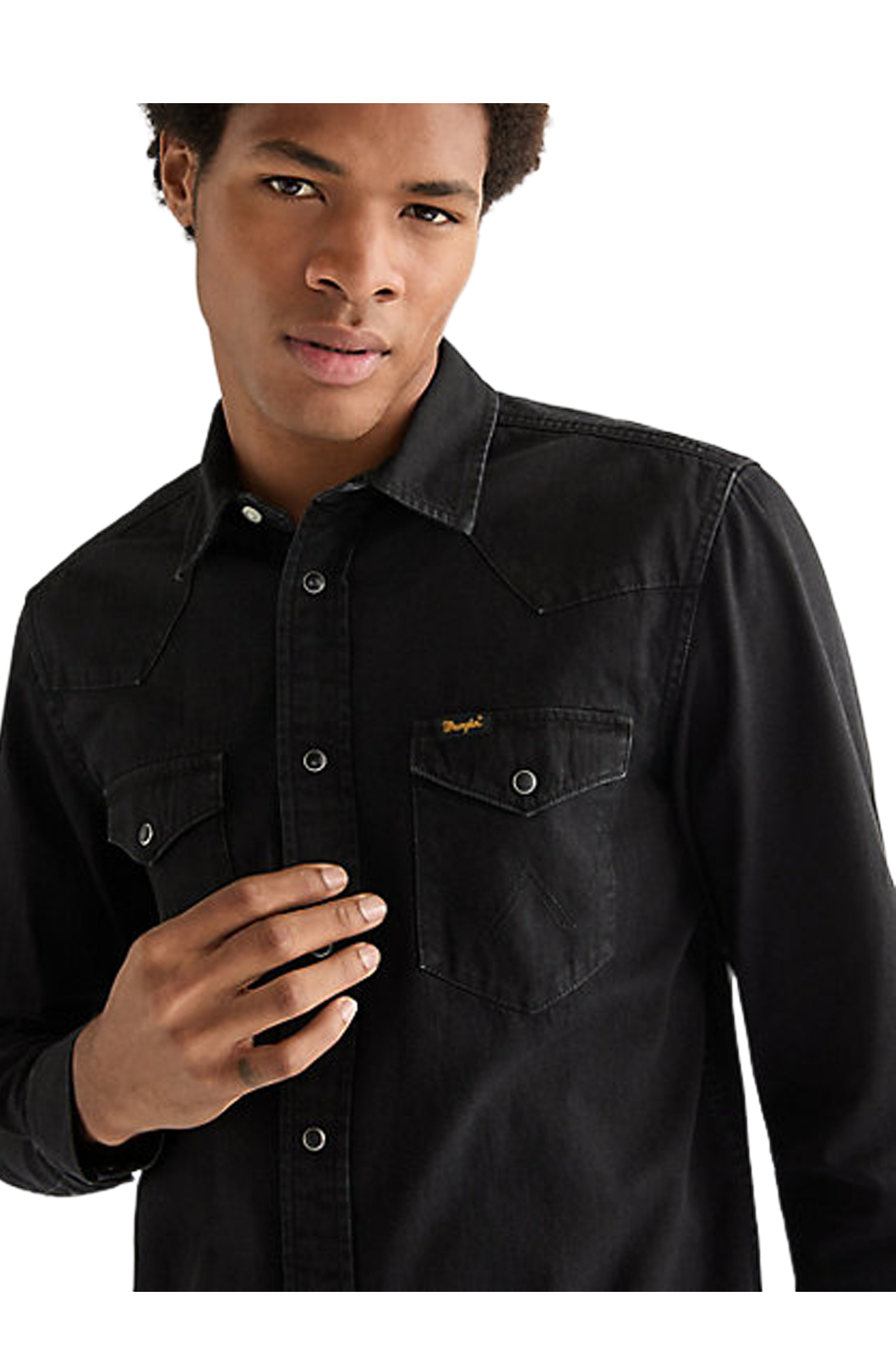 JEANSHEMD Black Regular Fit