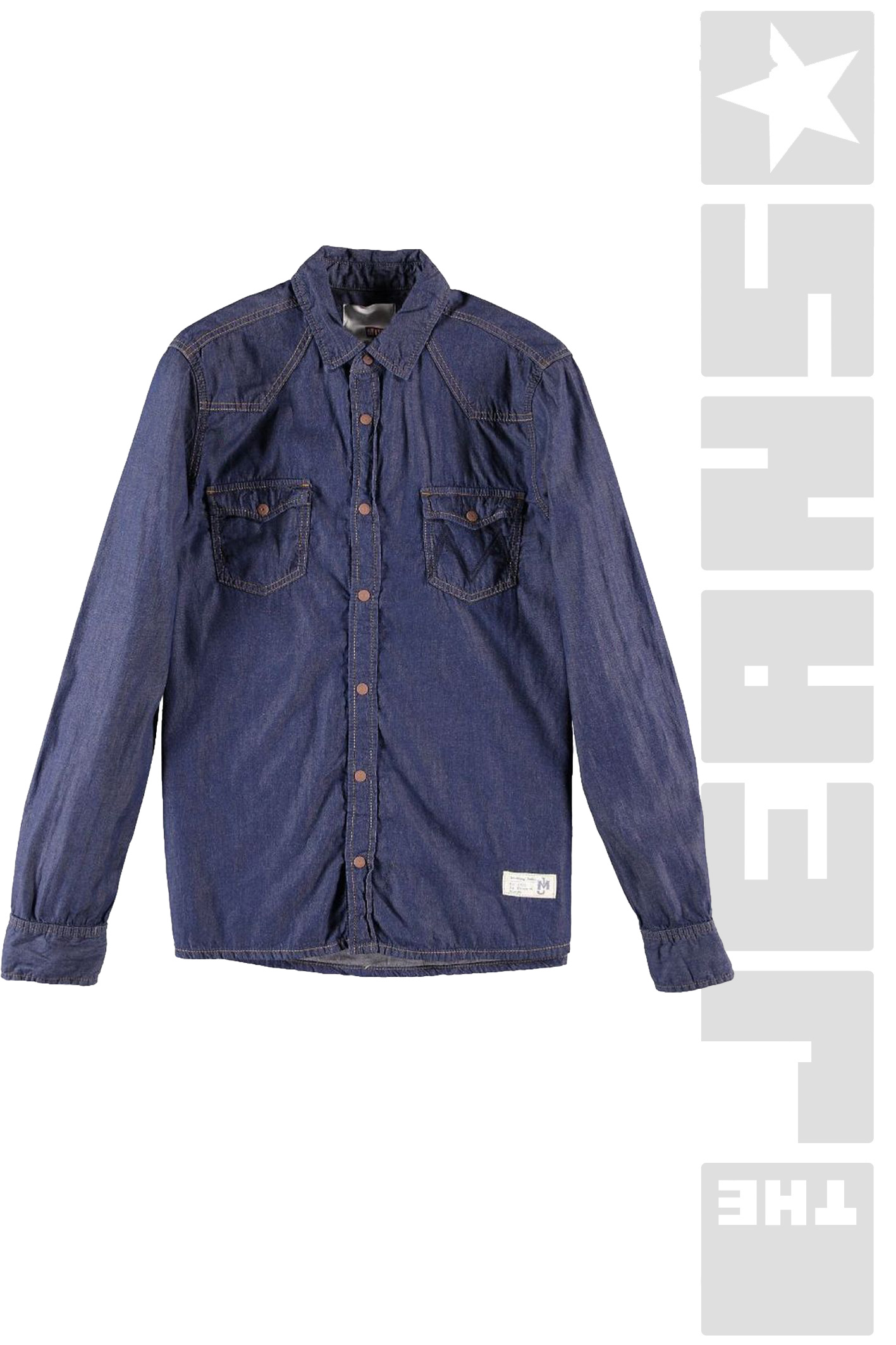 JEANSHEMD Stonewash