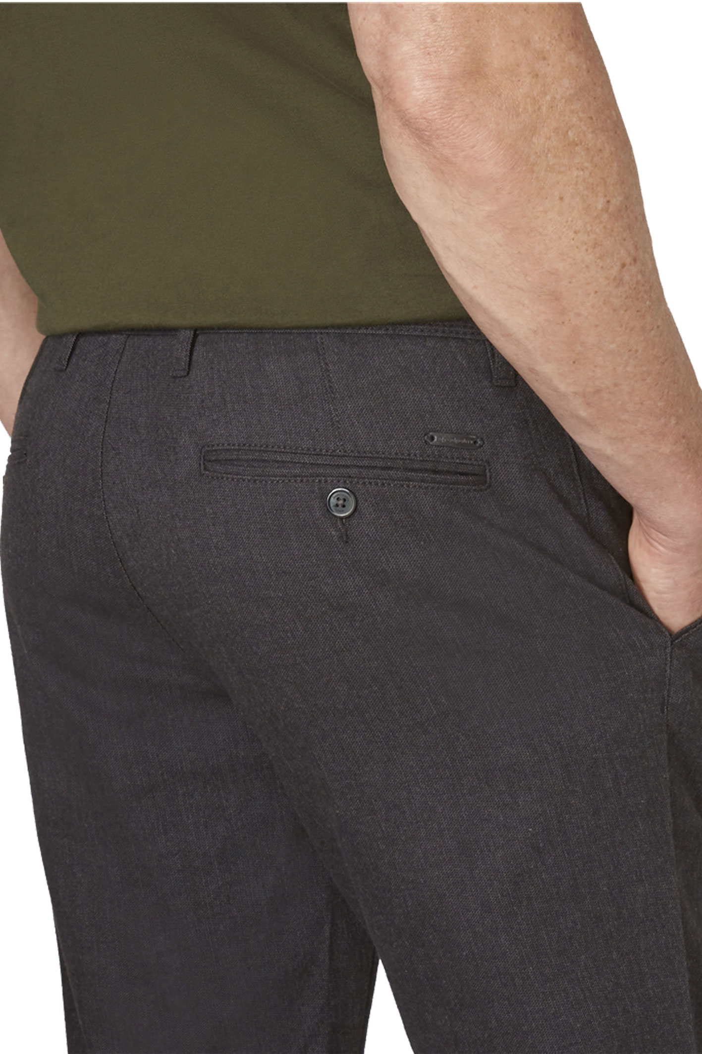 JASPER CHINO Anthrazit Melange Slim Fit