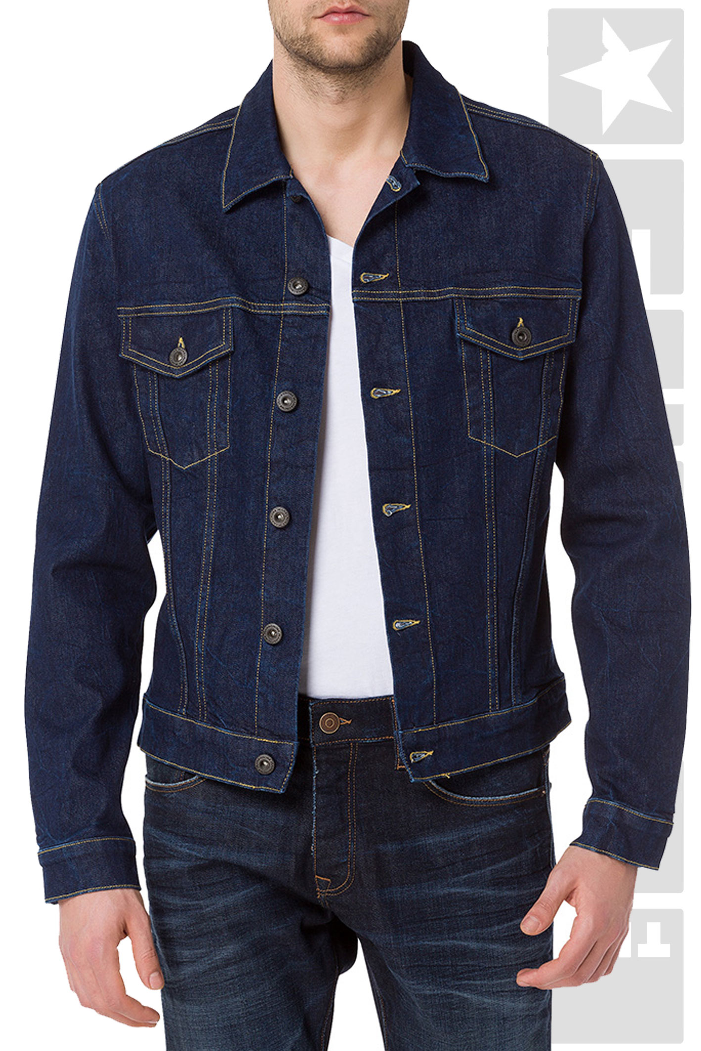 Cross Jacket Deep Blue A-415