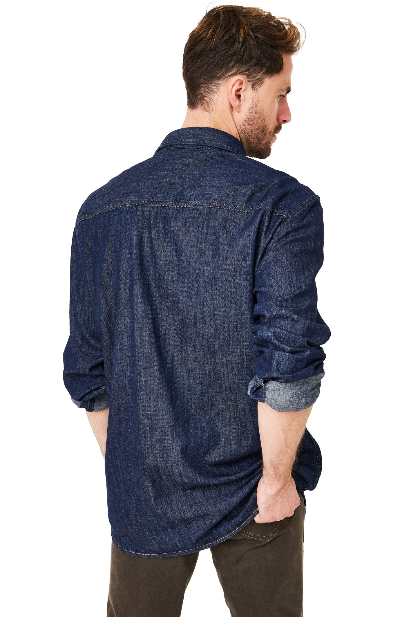 JEANSHEMD Double Face Check Rinse Wash