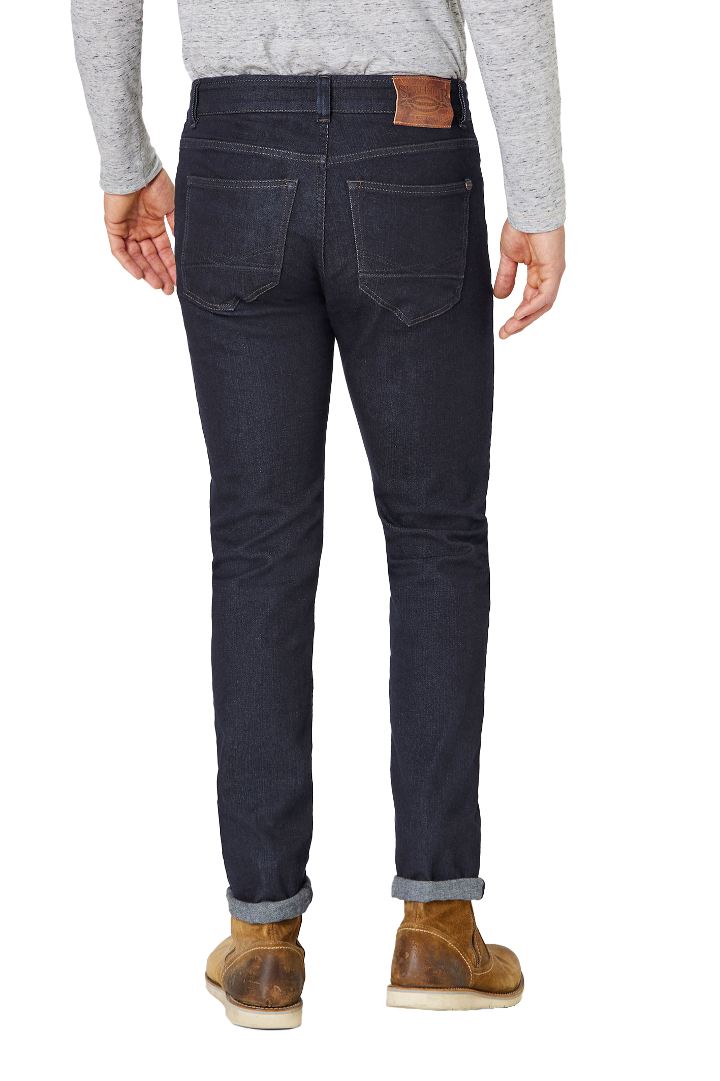 DUKE Blue Rinse + Pleats Regular Fit