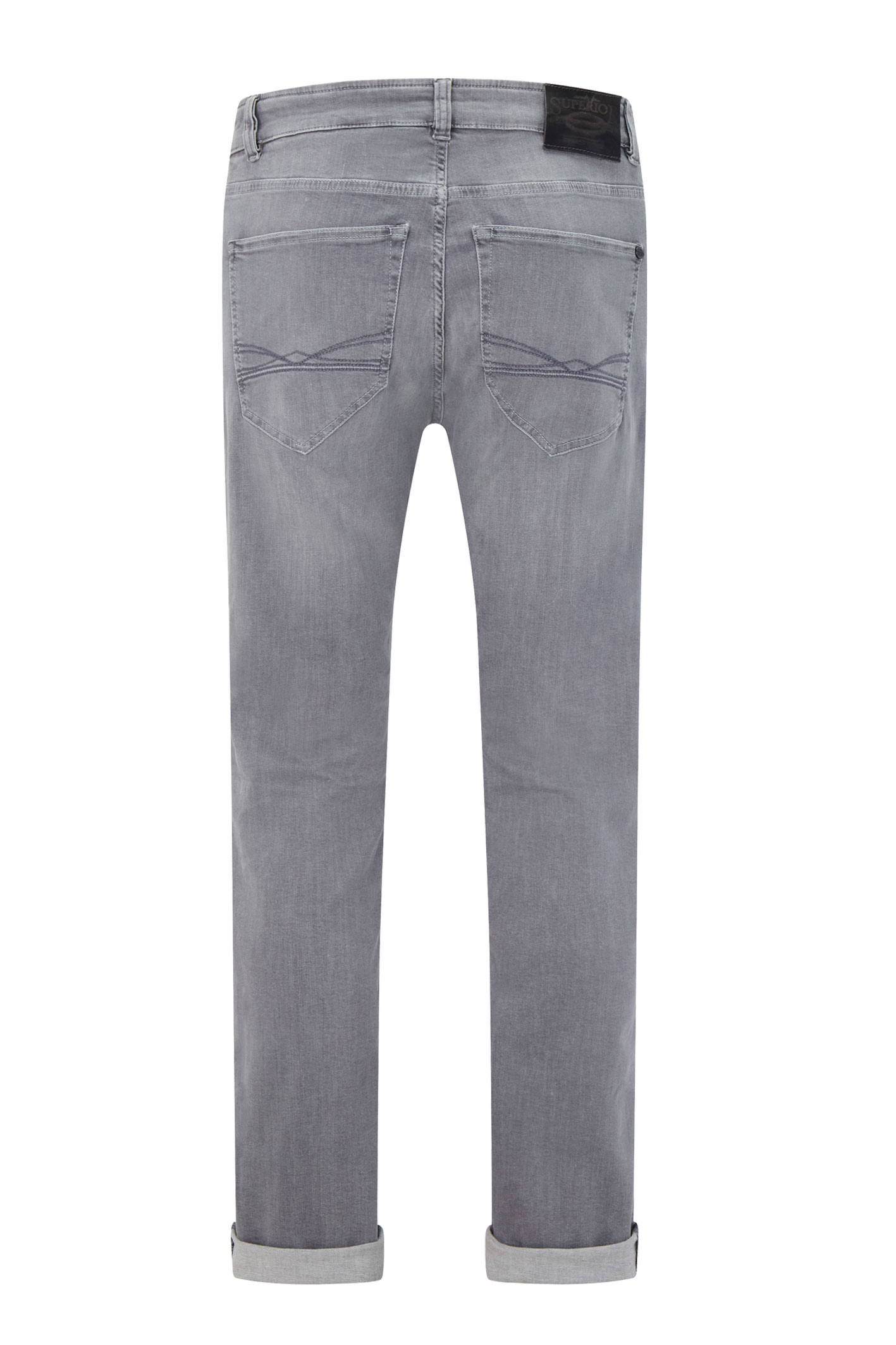 DUKE Light Grey Moustache Regular Fit