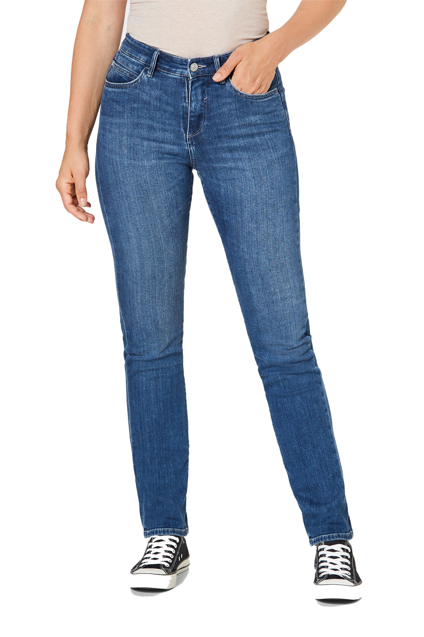 PAT Mid Blue Use Moustache Slim Fit