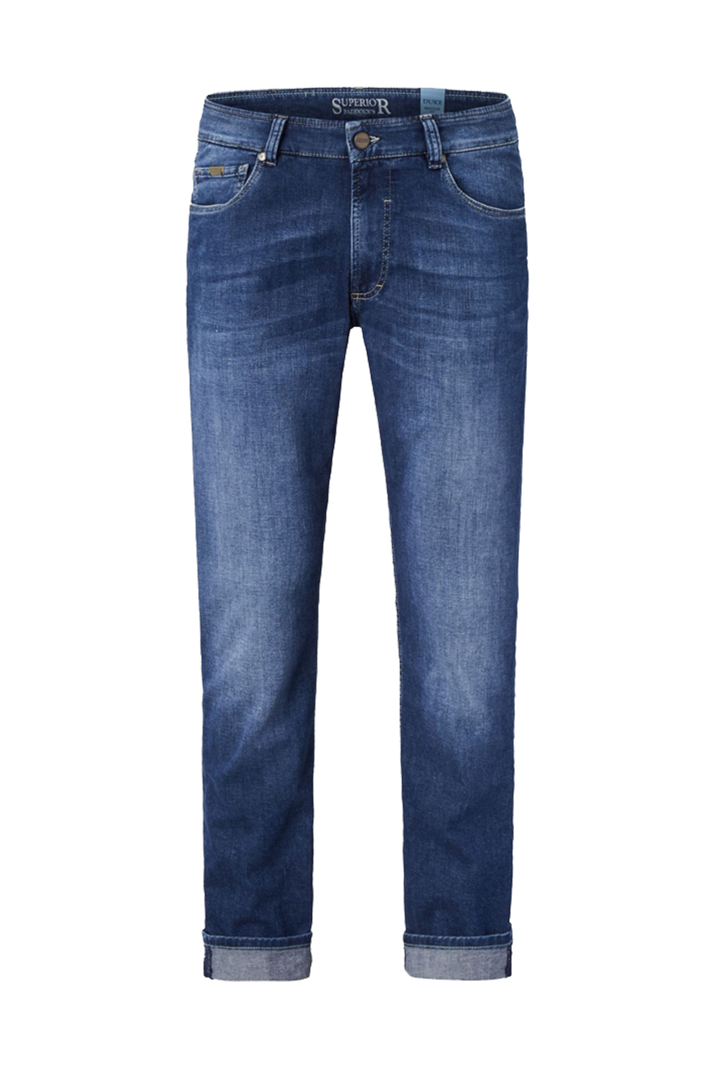 DUKE Dark Blue Stone Moustache Regular Fit