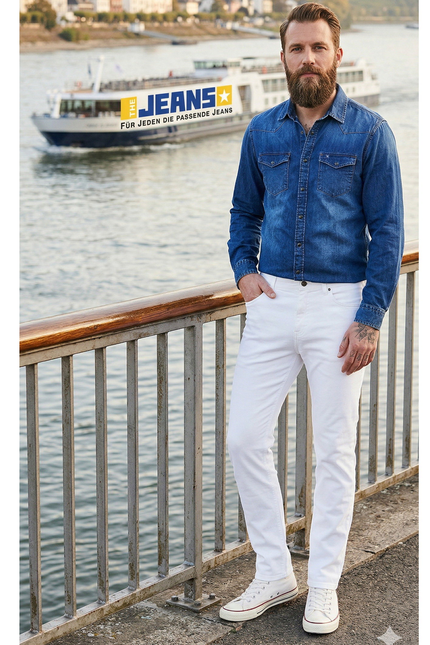 PIPE Weiss Slim Fit