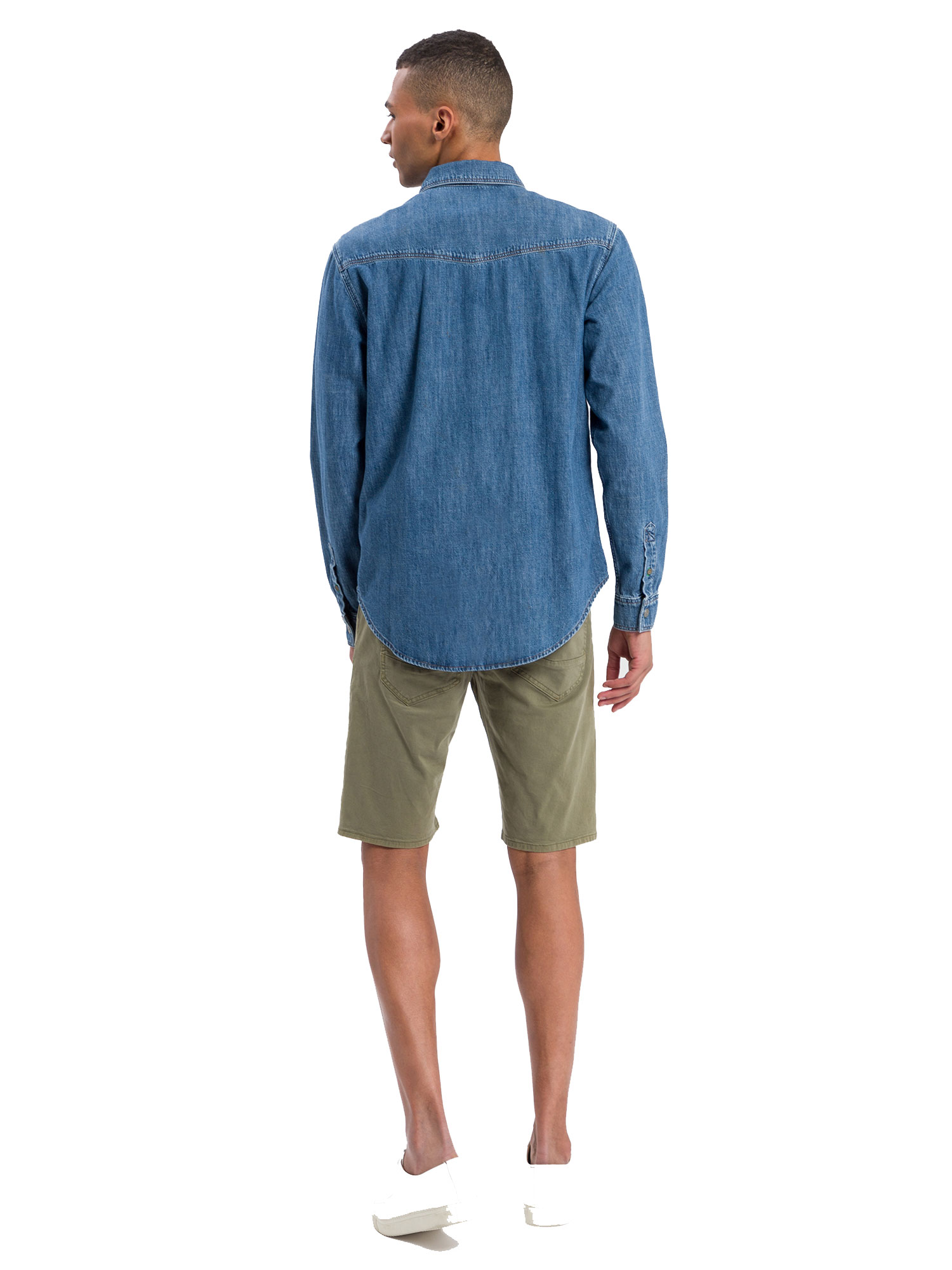 JEANSHEMD ORGANIC COTTON Nature Mid Blue