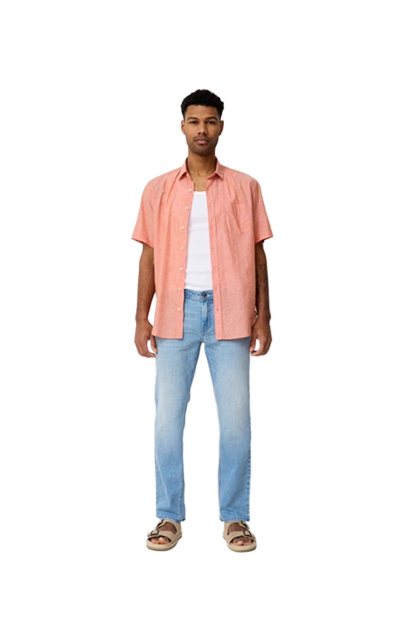 BEN Bleached Blue Used Regular Fit
